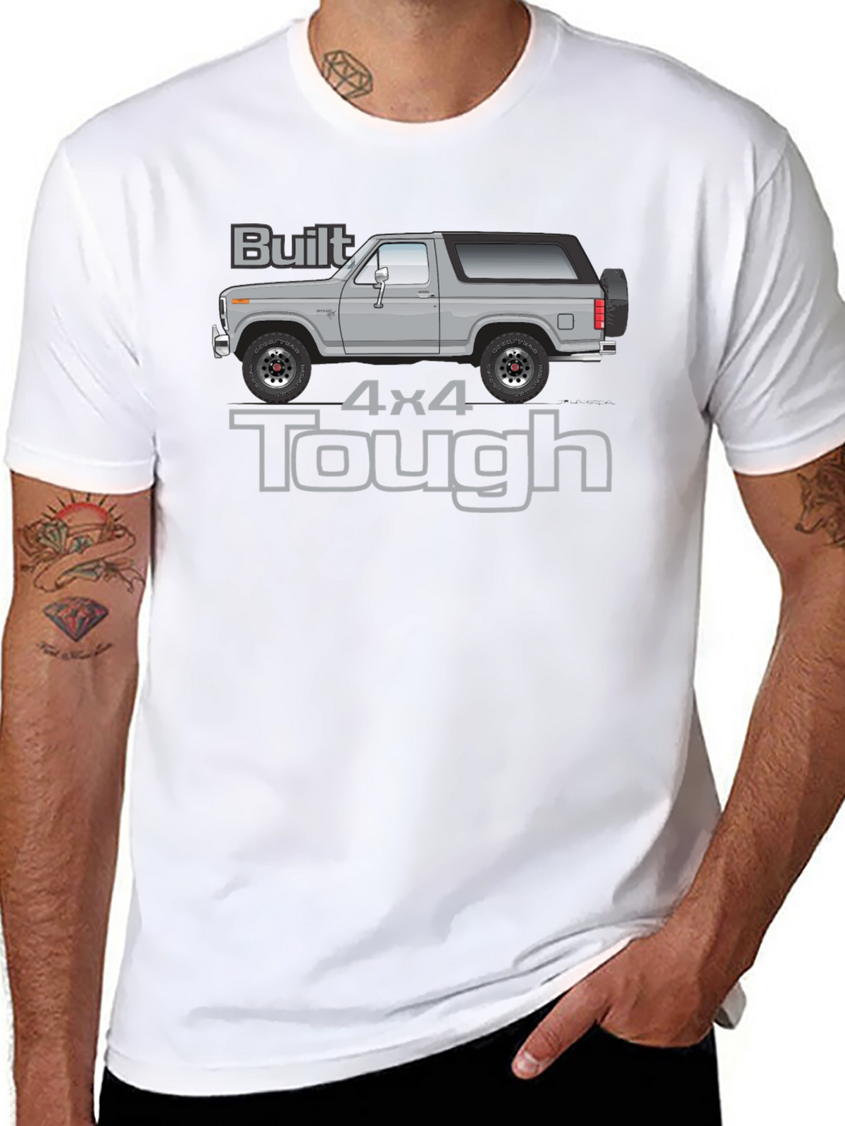 Built 4x4 Tough T-Shirt - Classic Truck Tee