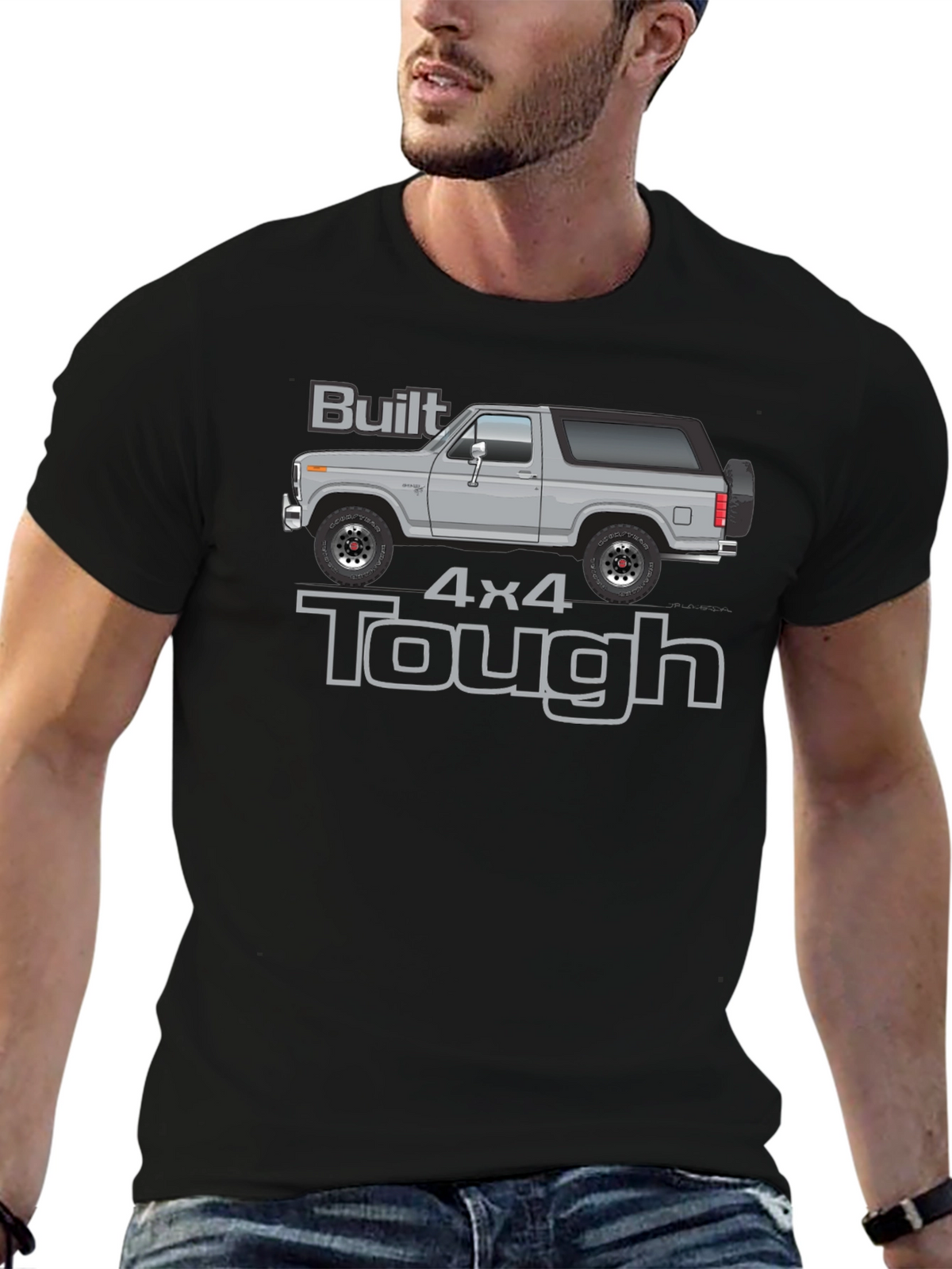 Built 4x4 Tough T-Shirt - Classic Truck Tee