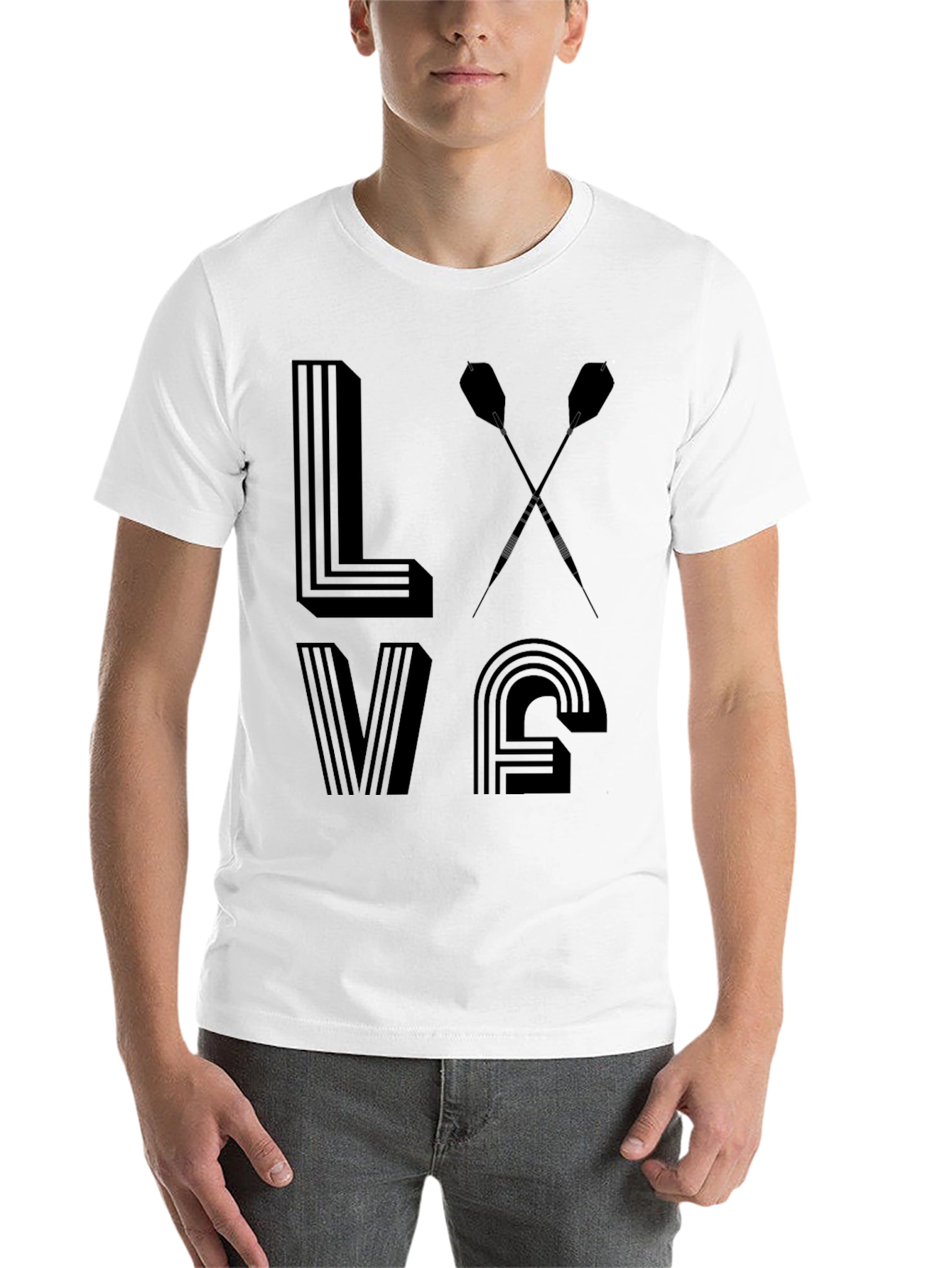 Love Darts T-Shirt - Unique Dart Player Gift