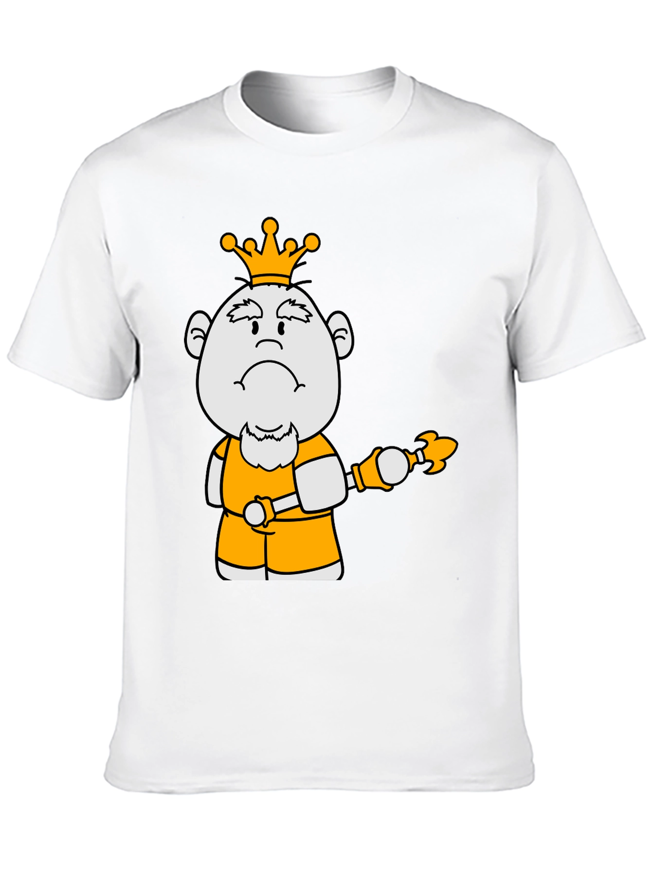 King Cartoon Graphic Tee - Black Cotton Blend