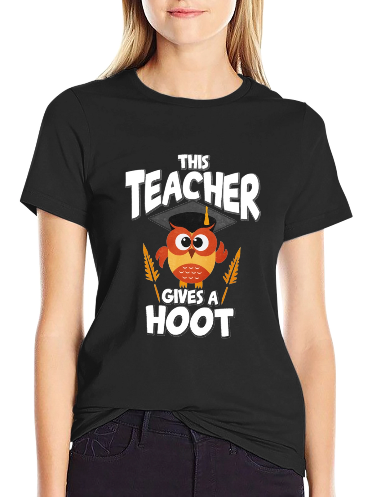 Teacher Owl Graphic T-Shirt