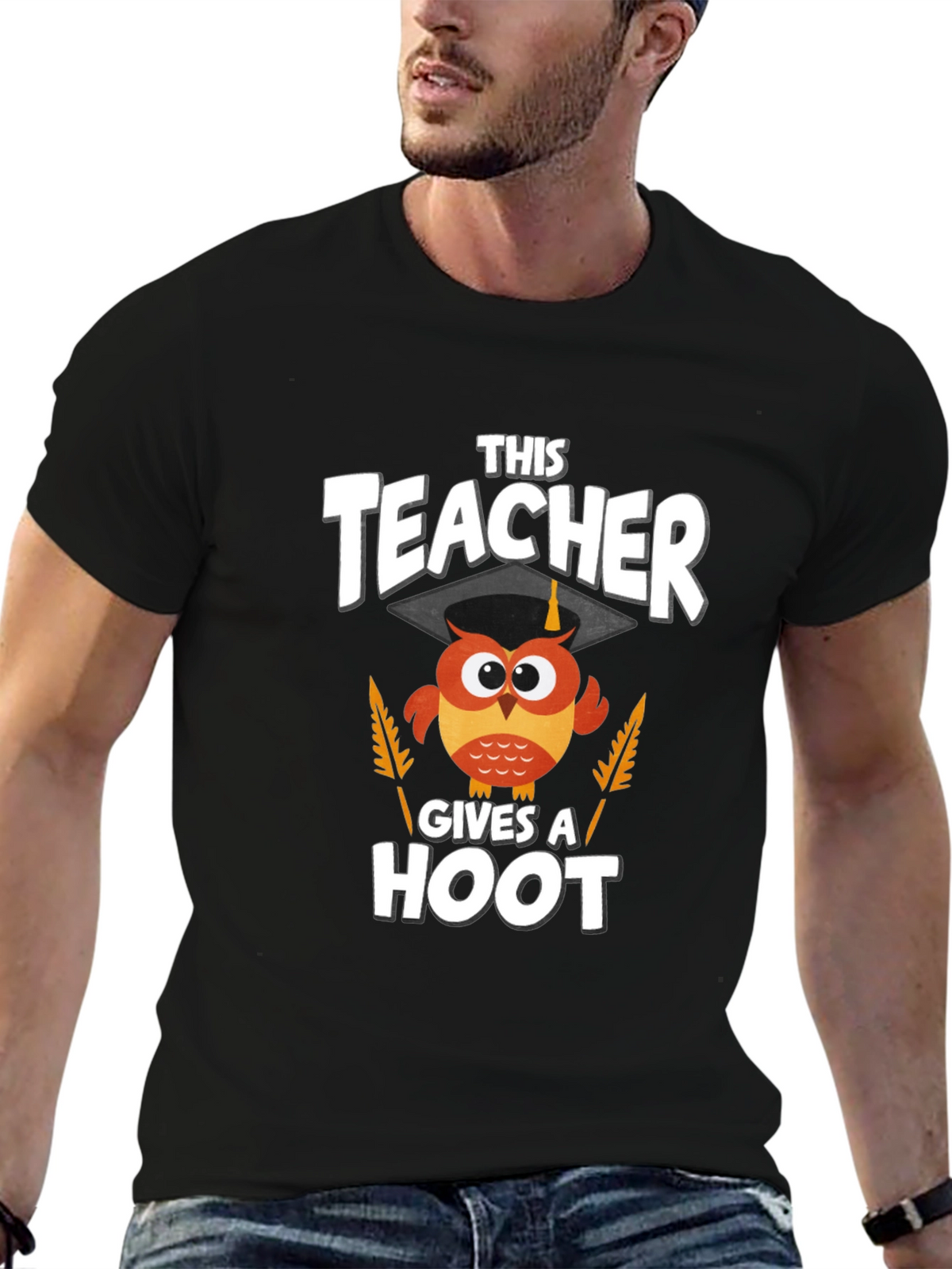 Teacher Owl Graphic T-Shirt