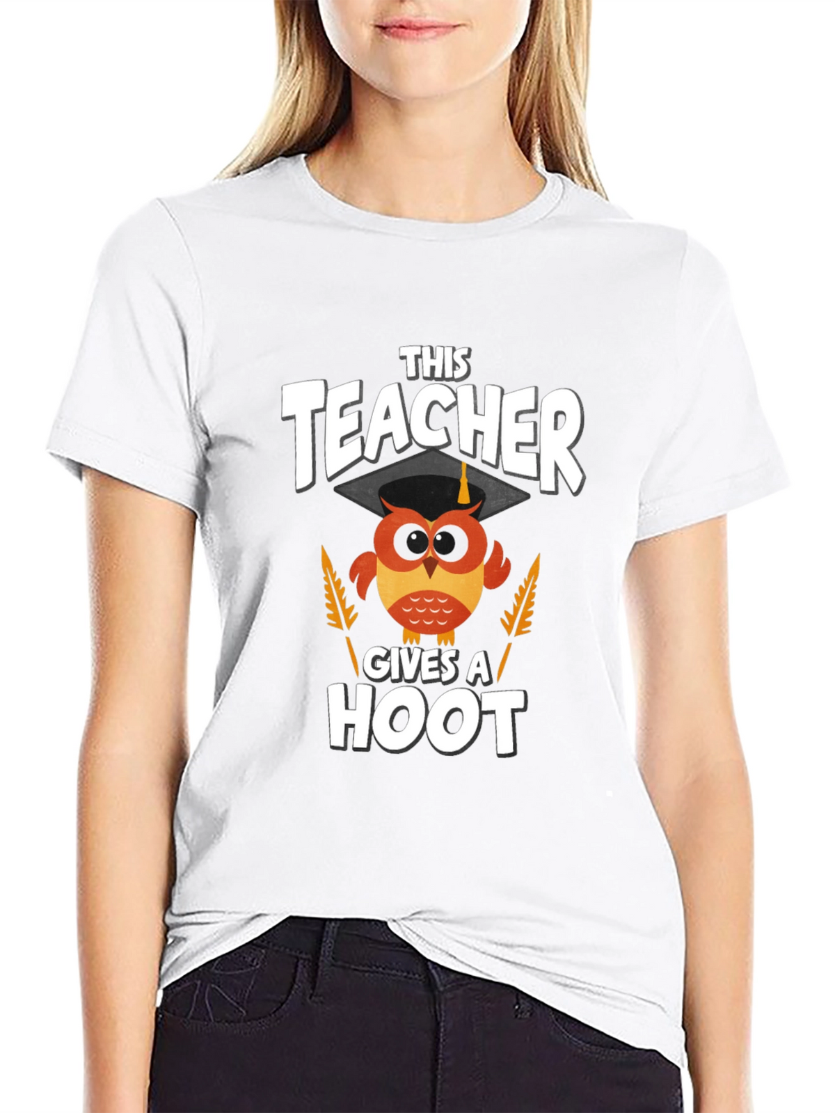 Teacher Owl Graphic T-Shirt
