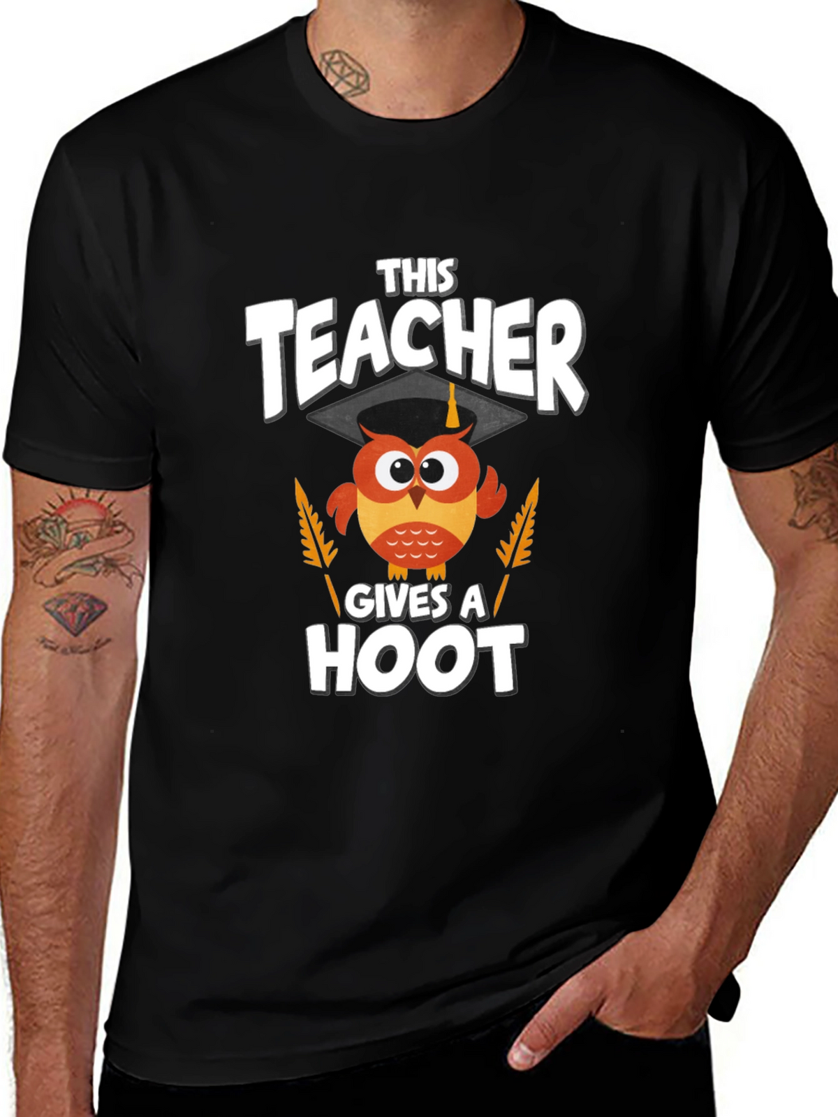 Teacher Owl Graphic T-Shirt