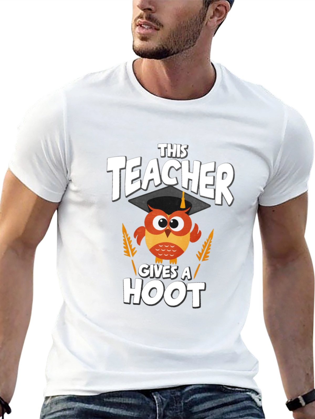 Teacher Owl Graphic T-Shirt