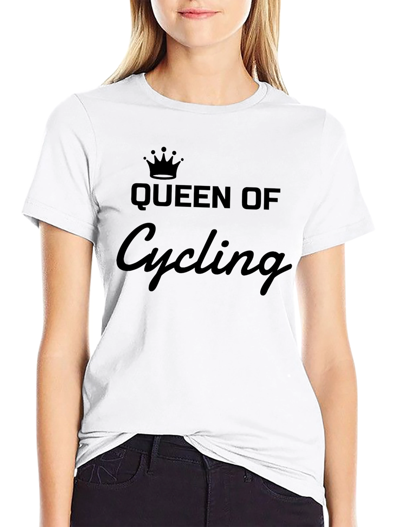 Queen of Cycling T-Shirt - Black