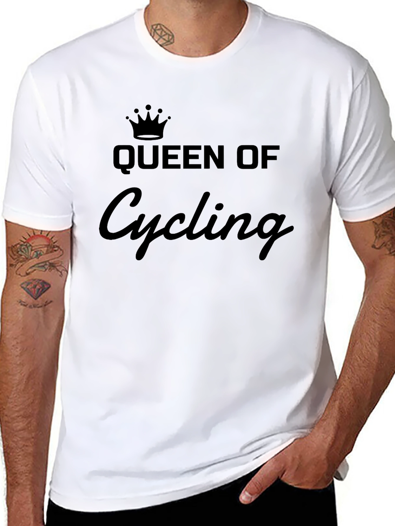 Queen of Cycling T-Shirt - Black