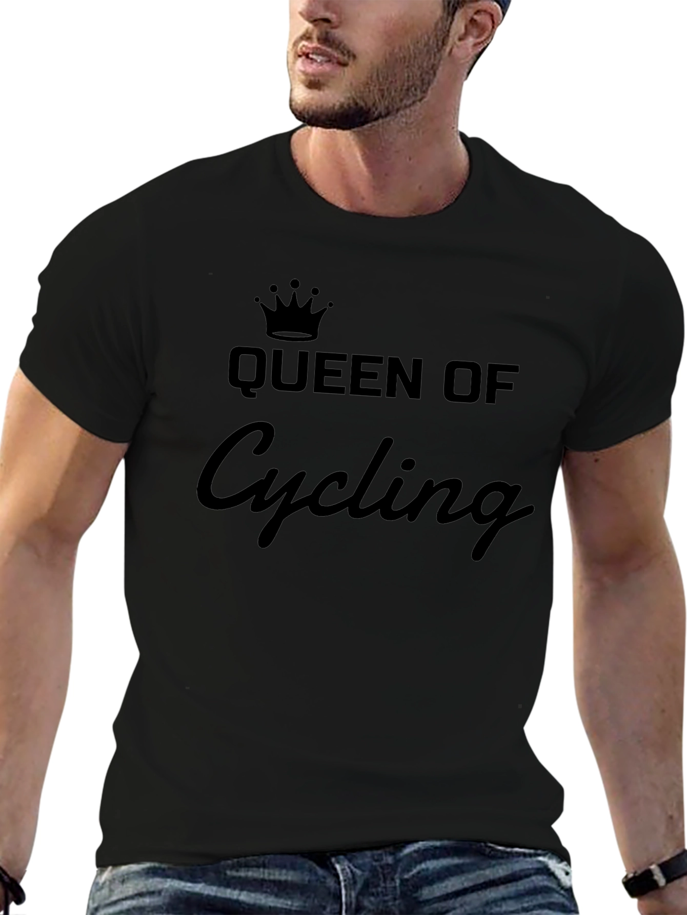 Queen of Cycling T-Shirt - Black
