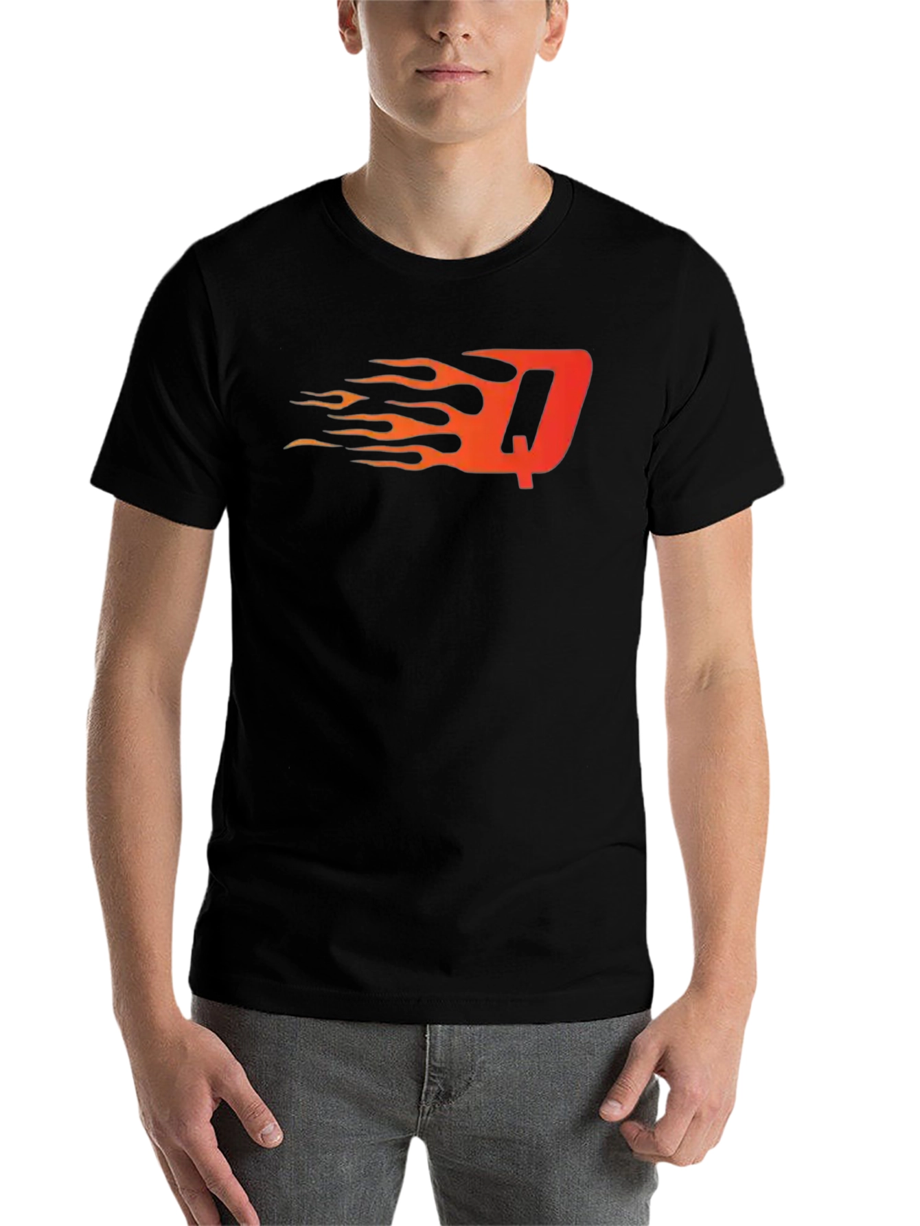 Fiery Initial T-Shirt - Bold & Unique Design