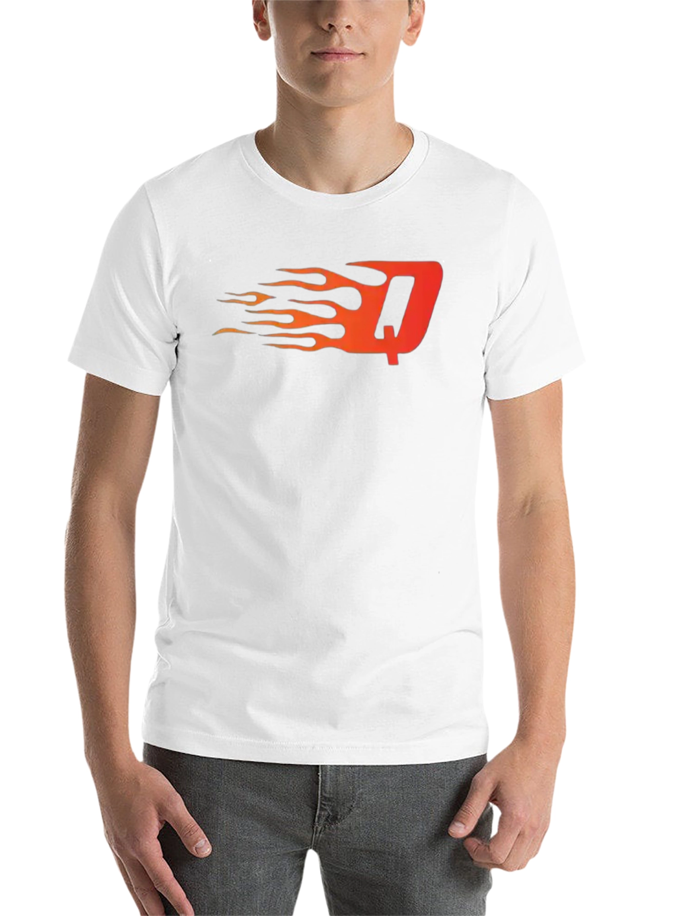 Fiery Initial T-Shirt - Bold & Unique Design