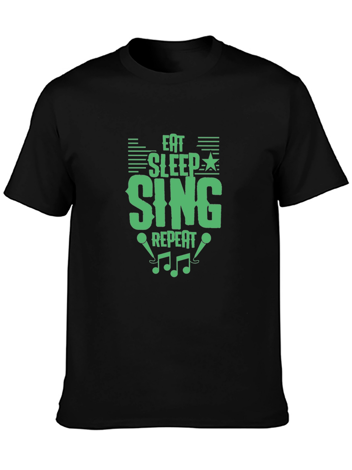 Eat Sleep Sing Repeat Graphic T-Shirt
