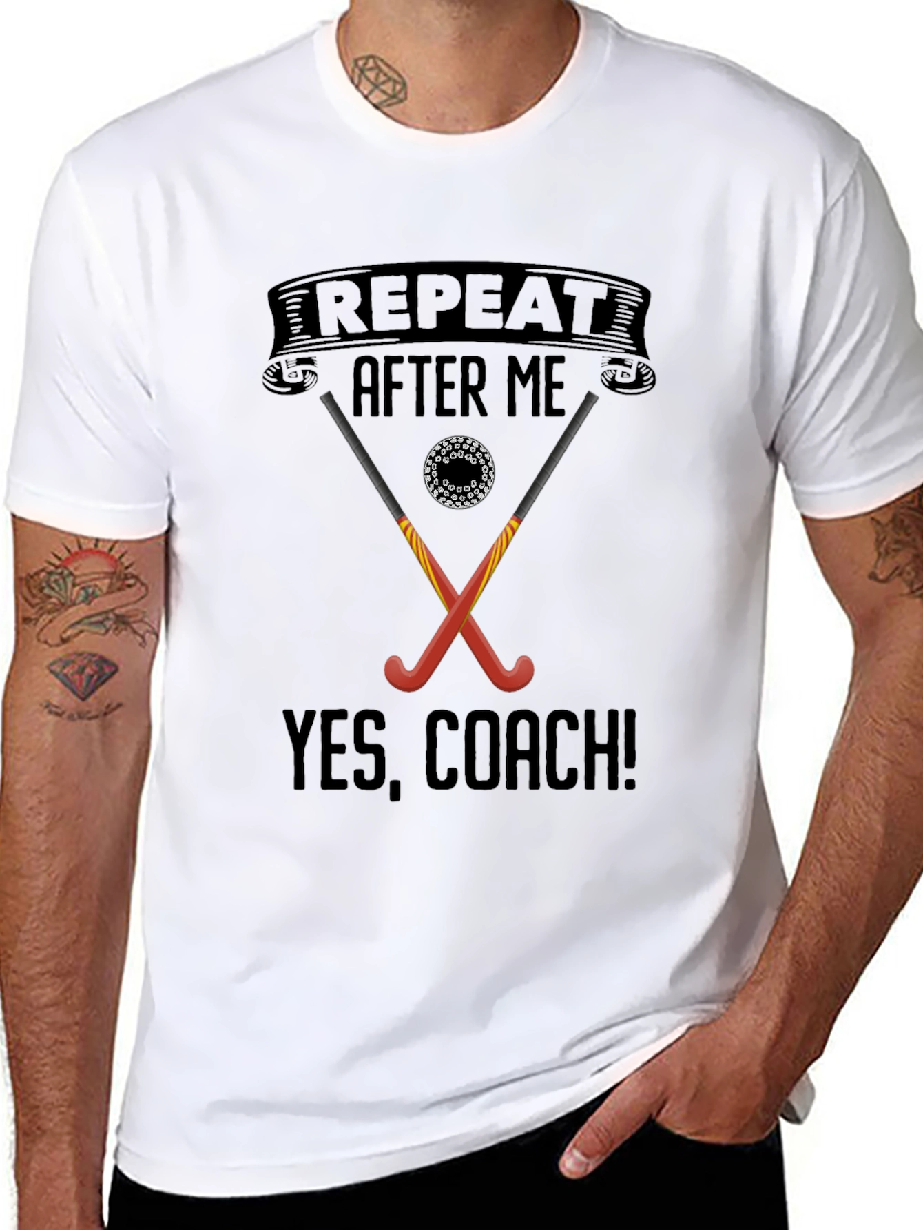 Yes Coach! Hockey Graphic Tee