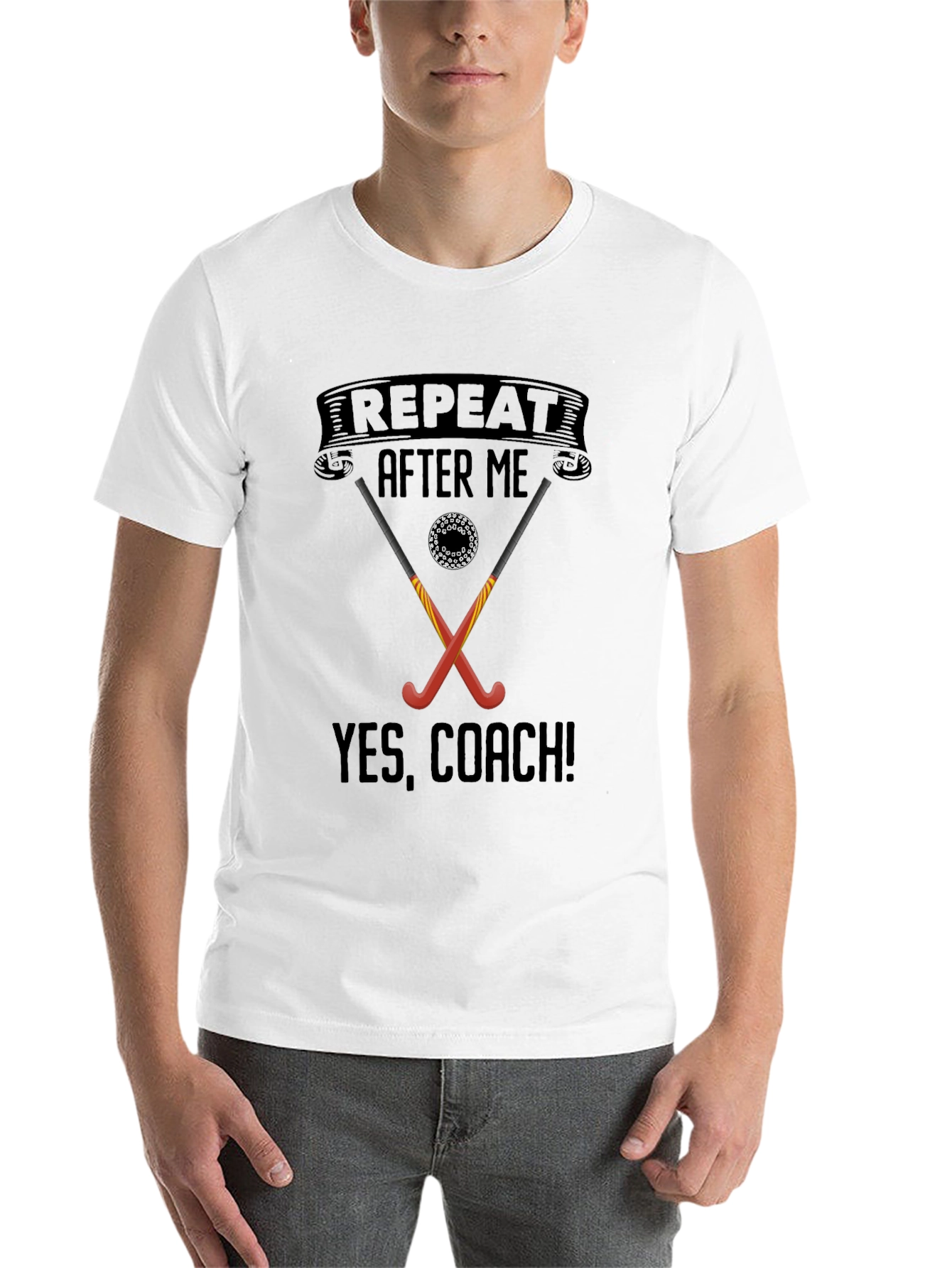 Yes Coach! Hockey Graphic Tee
