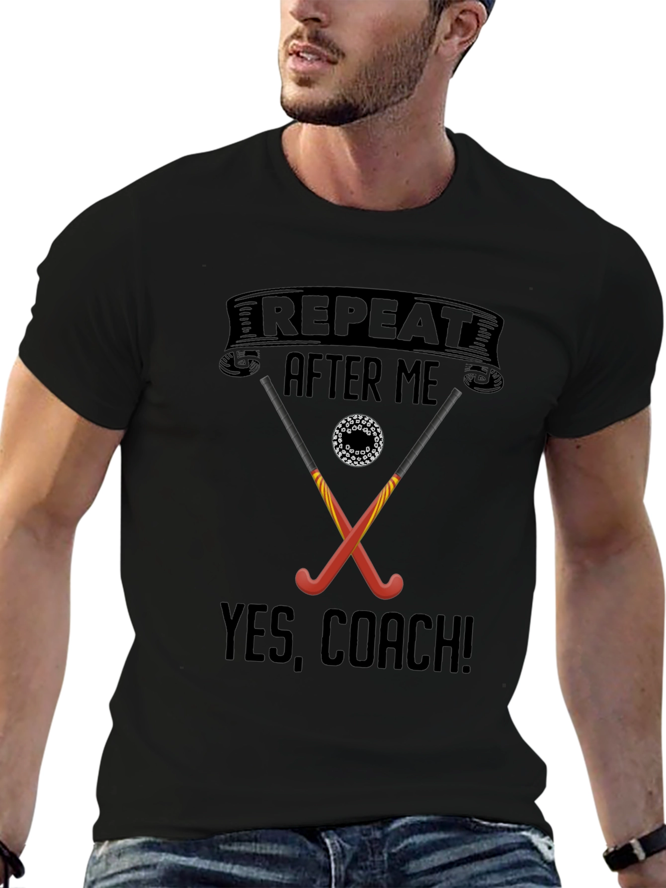 Yes Coach! Hockey Graphic Tee