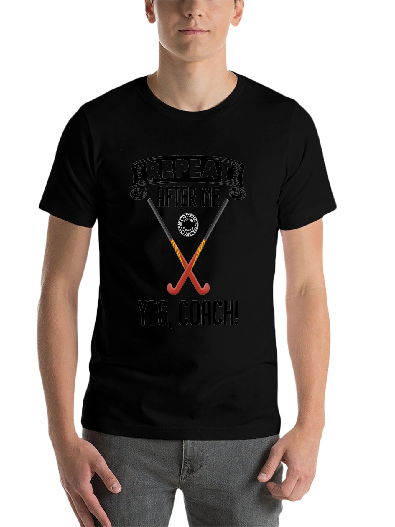 Yes Coach! Hockey Graphic Tee