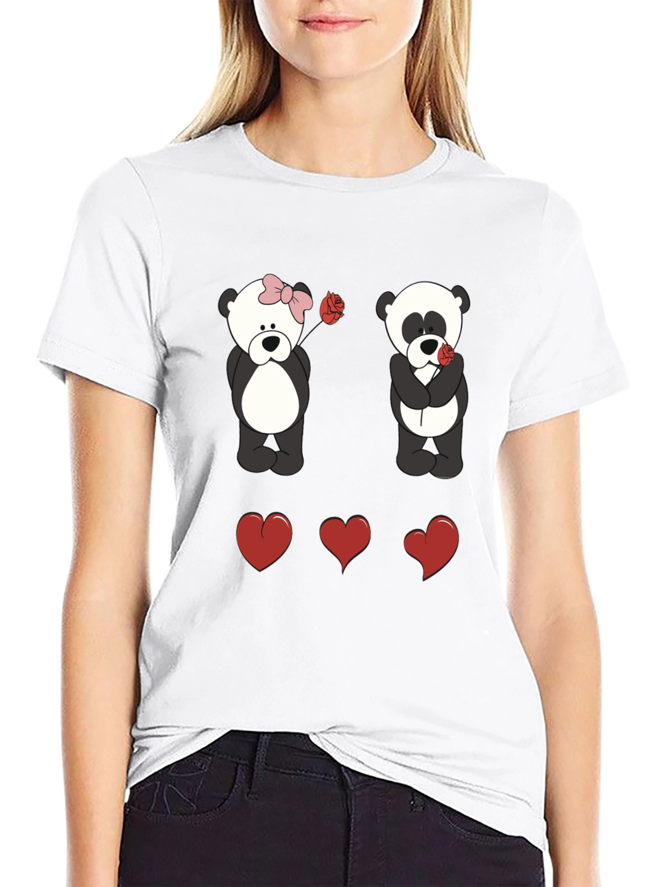 Panda Love Graphic T-Shirt