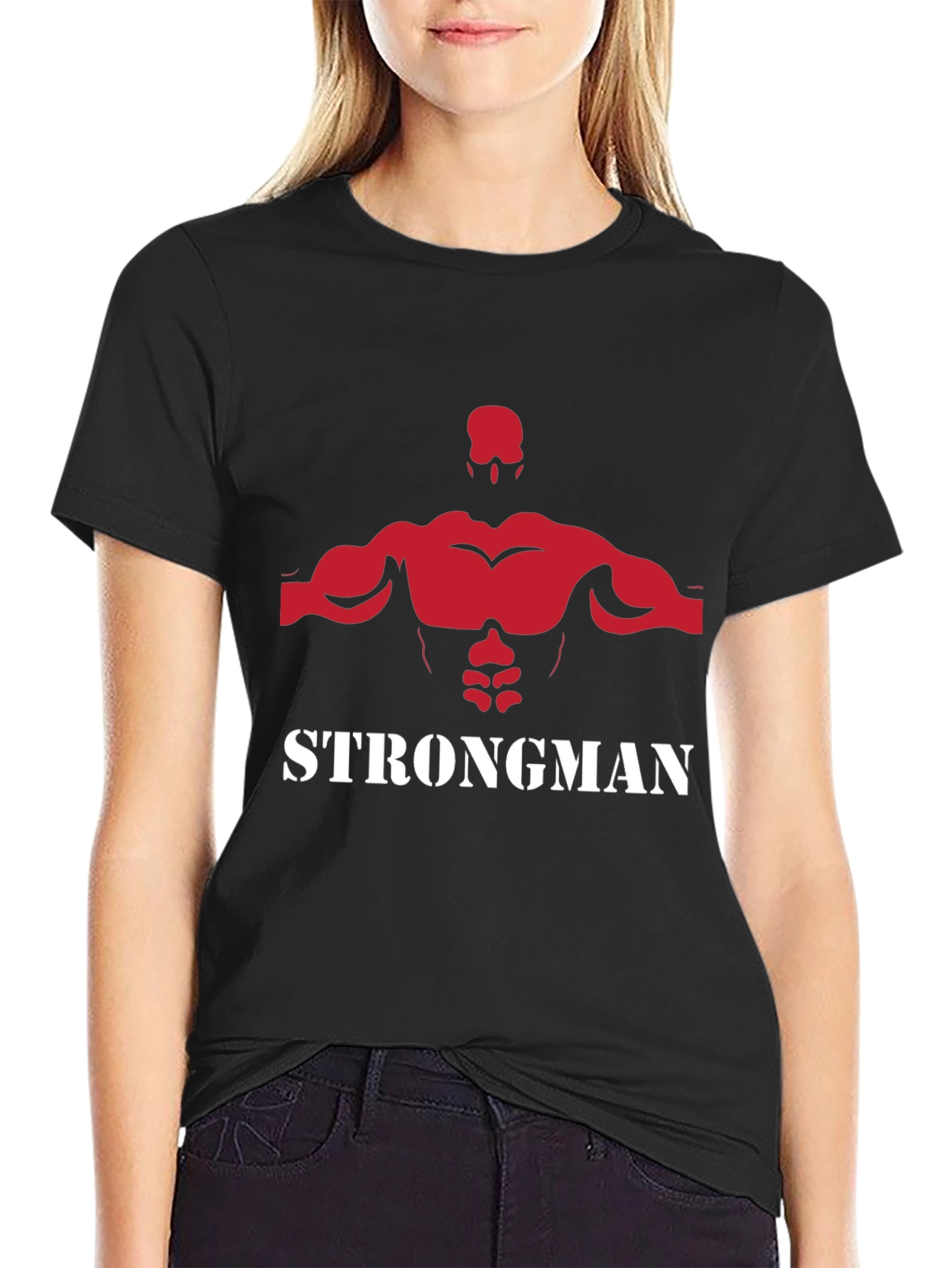Strongman Graphic Tee - Black