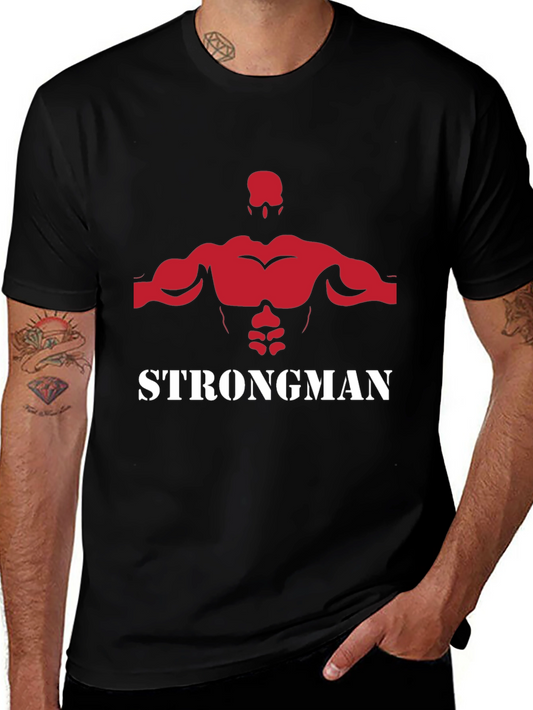 Strongman Graphic Tee - Black