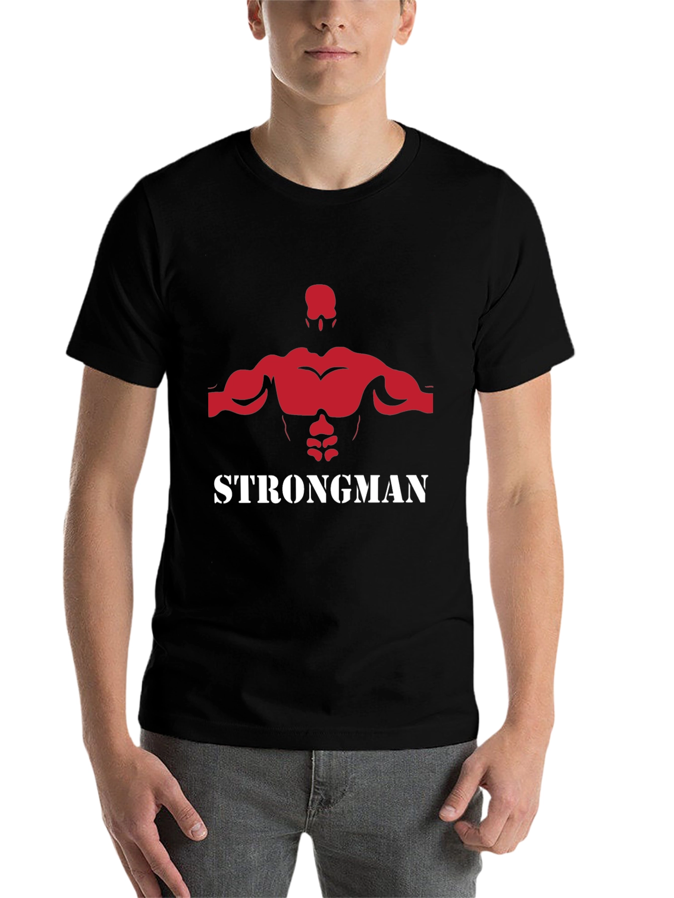 Strongman Graphic Tee - Black