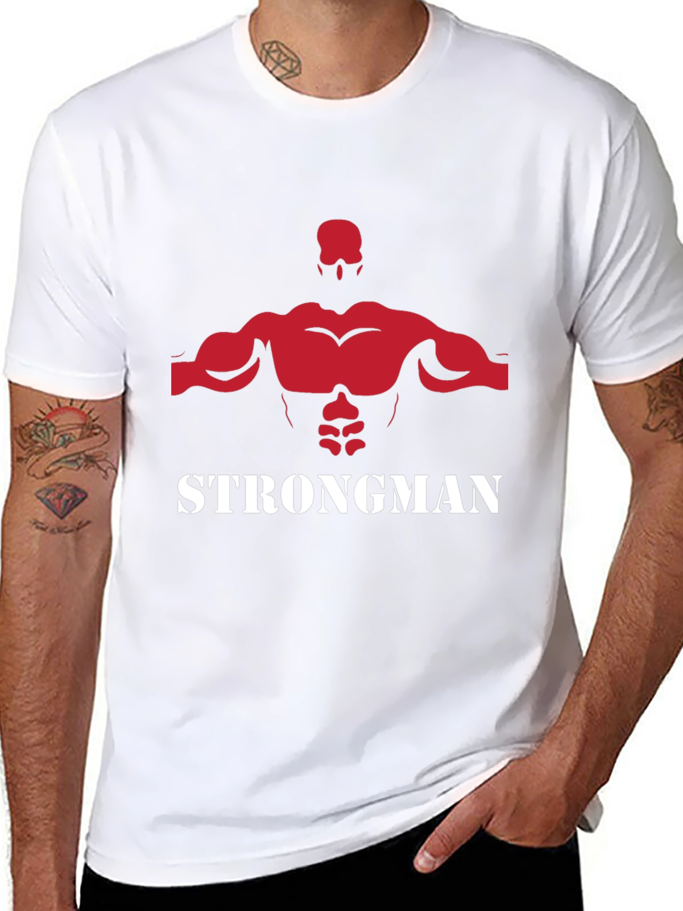 Strongman Graphic Tee - Black