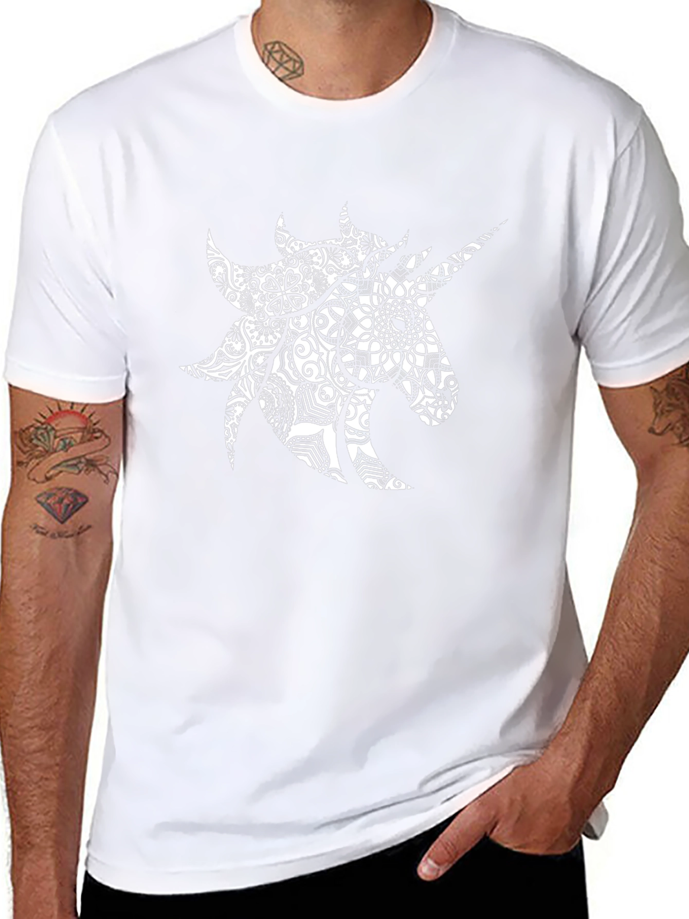 Unicorn Mandala Graphic Tee - Black