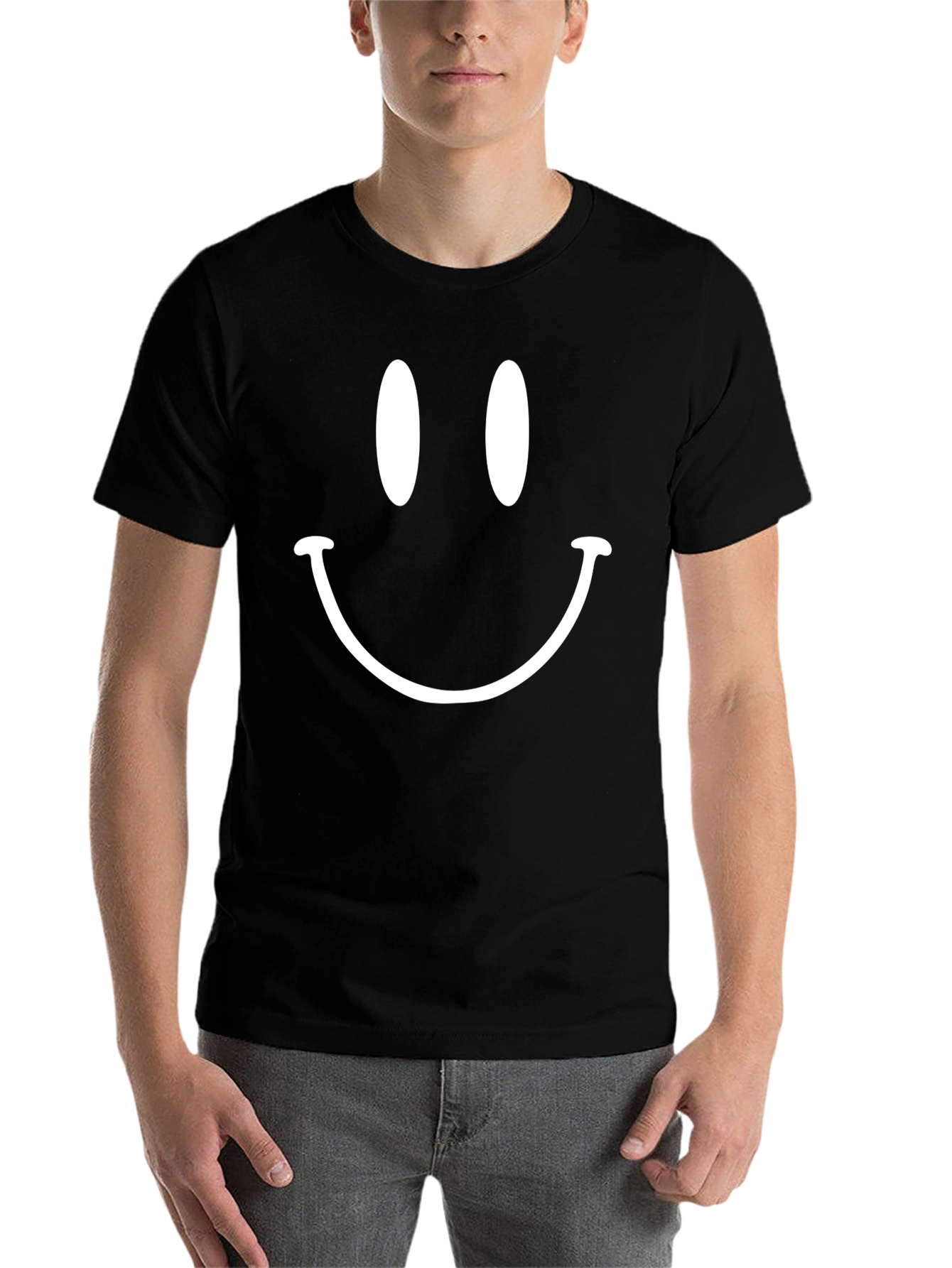 Smiley Face Graphic T-Shirt - Classic Style