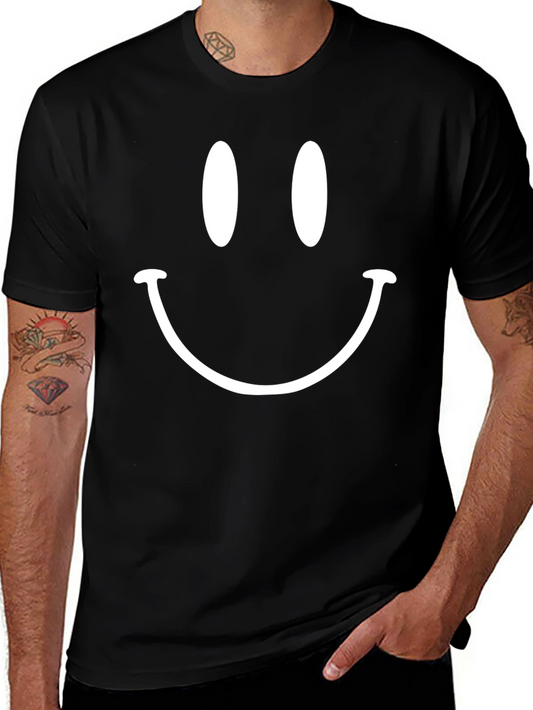 Smiley Face Graphic T-Shirt - Classic Style
