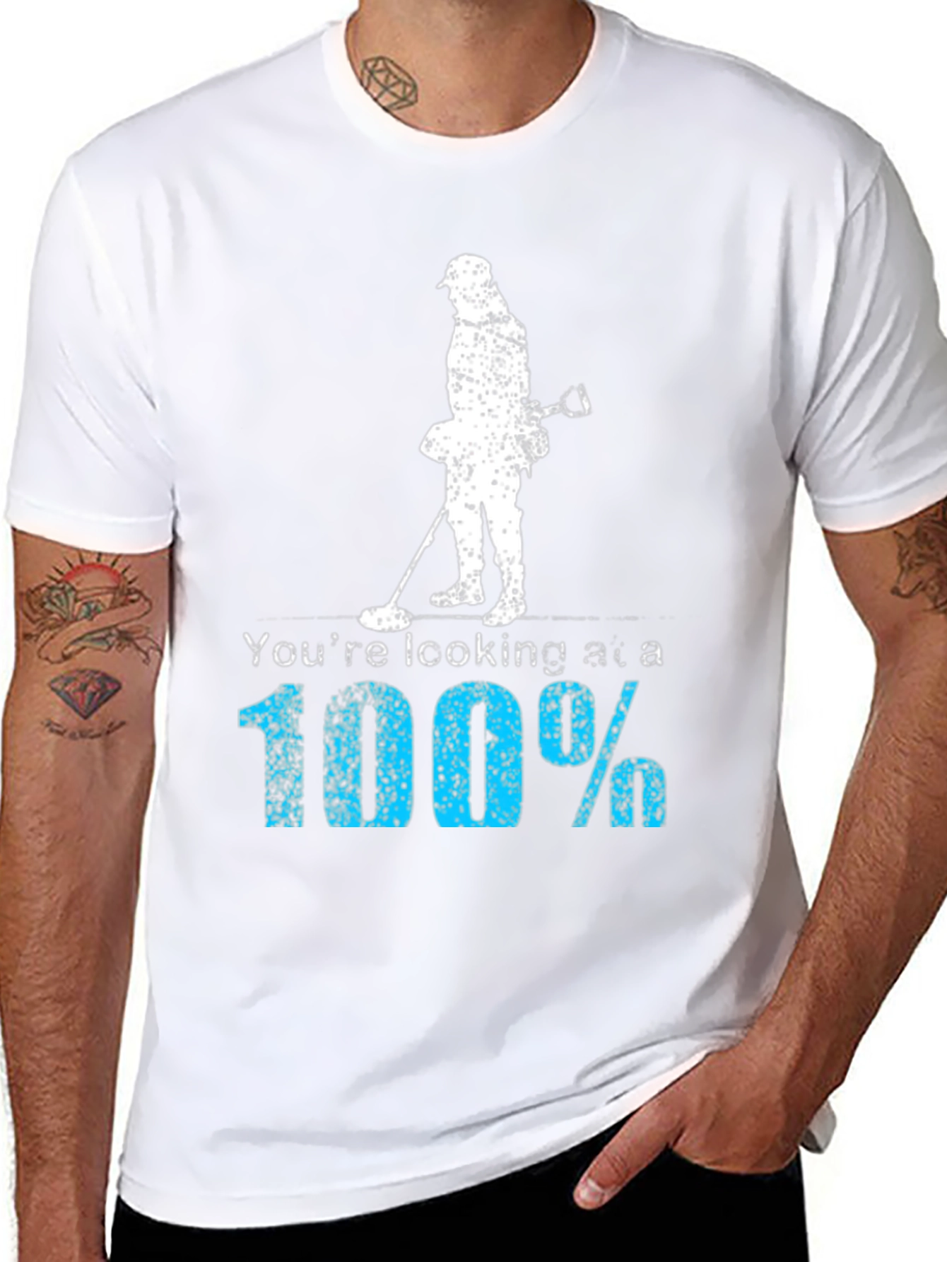 Metal Detecting T-Shirt - 100% Treasure Hunter