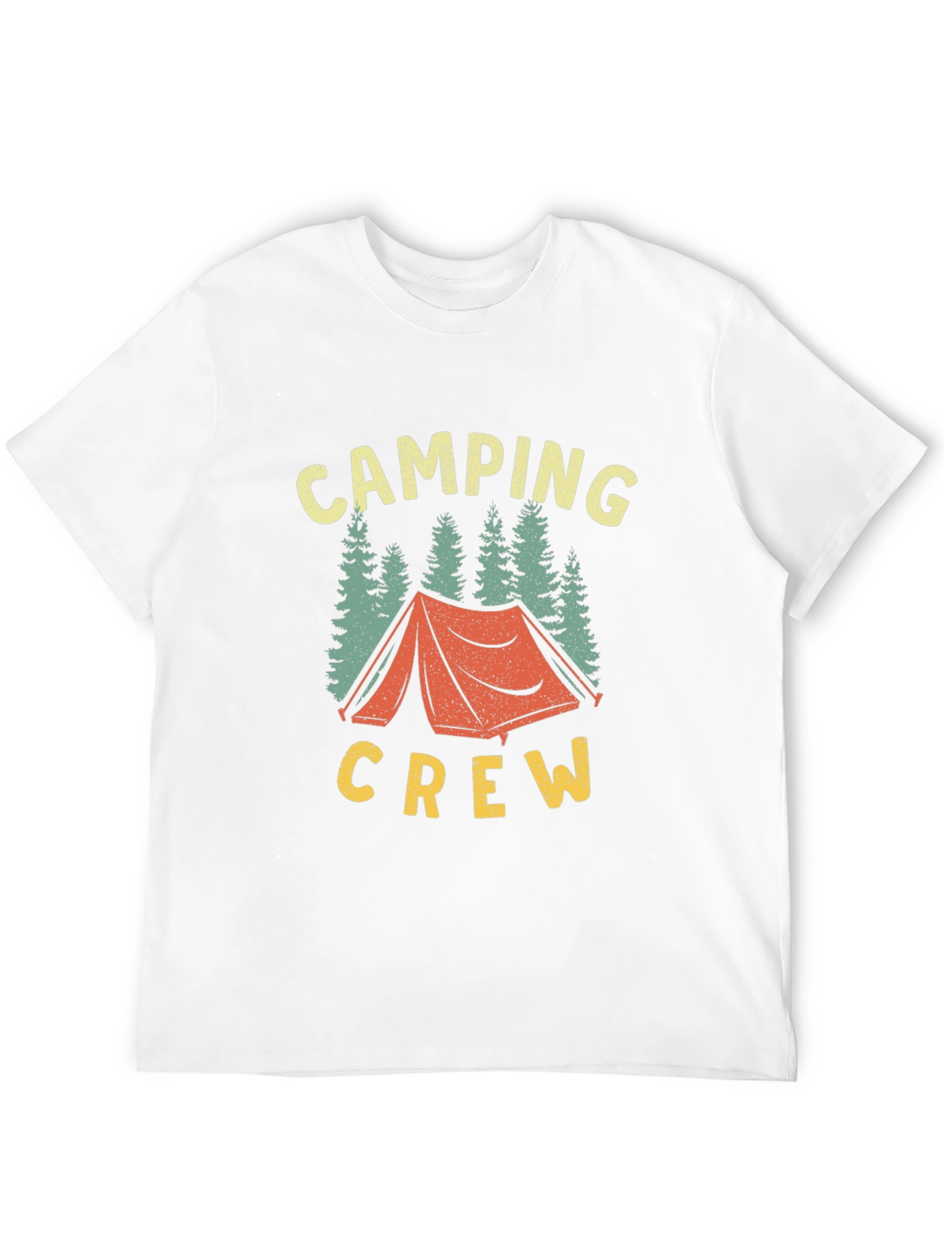 Camping Crew Graphic Tee - Black Cotton