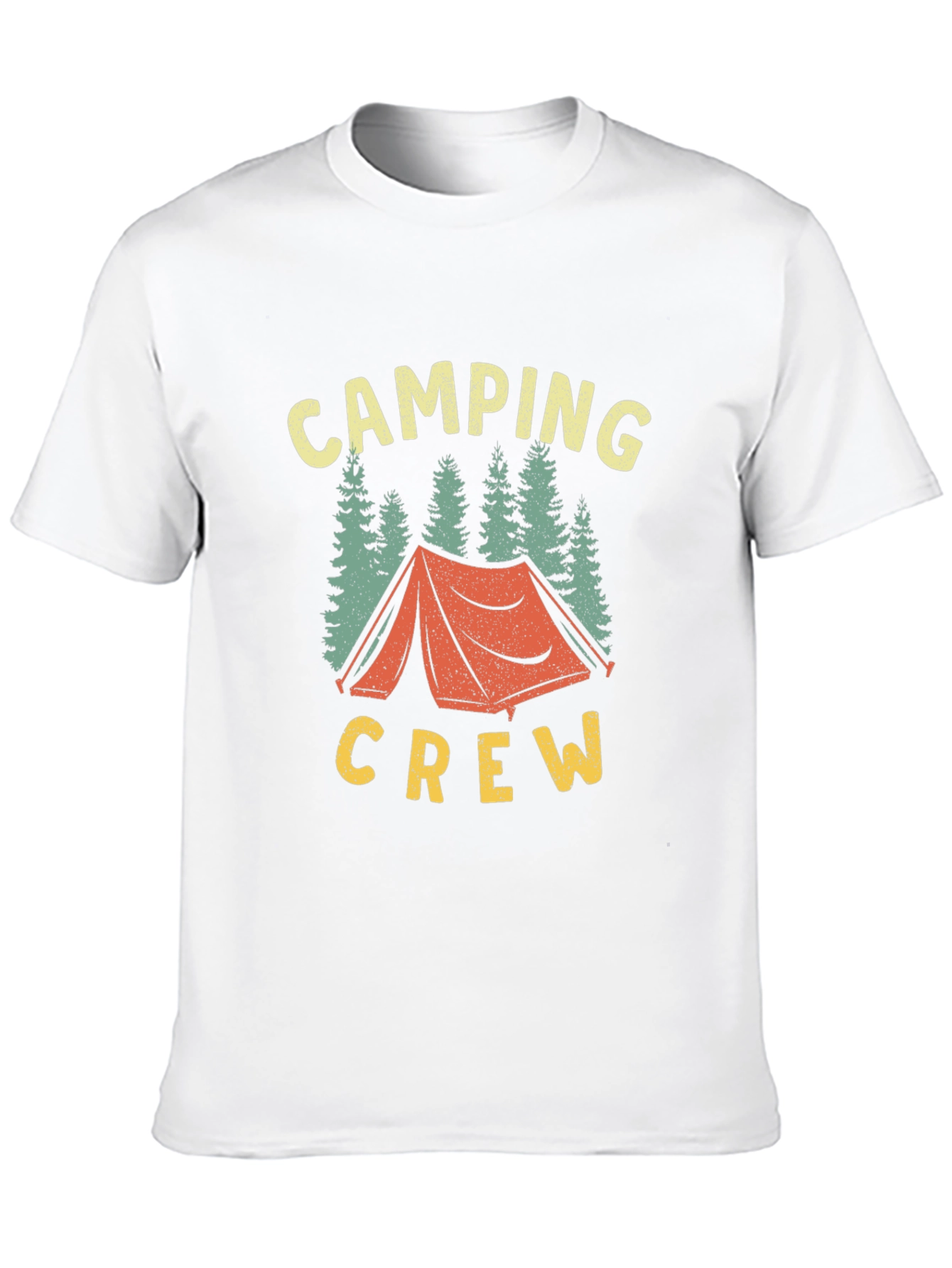 Camping Crew Graphic Tee - Black Cotton