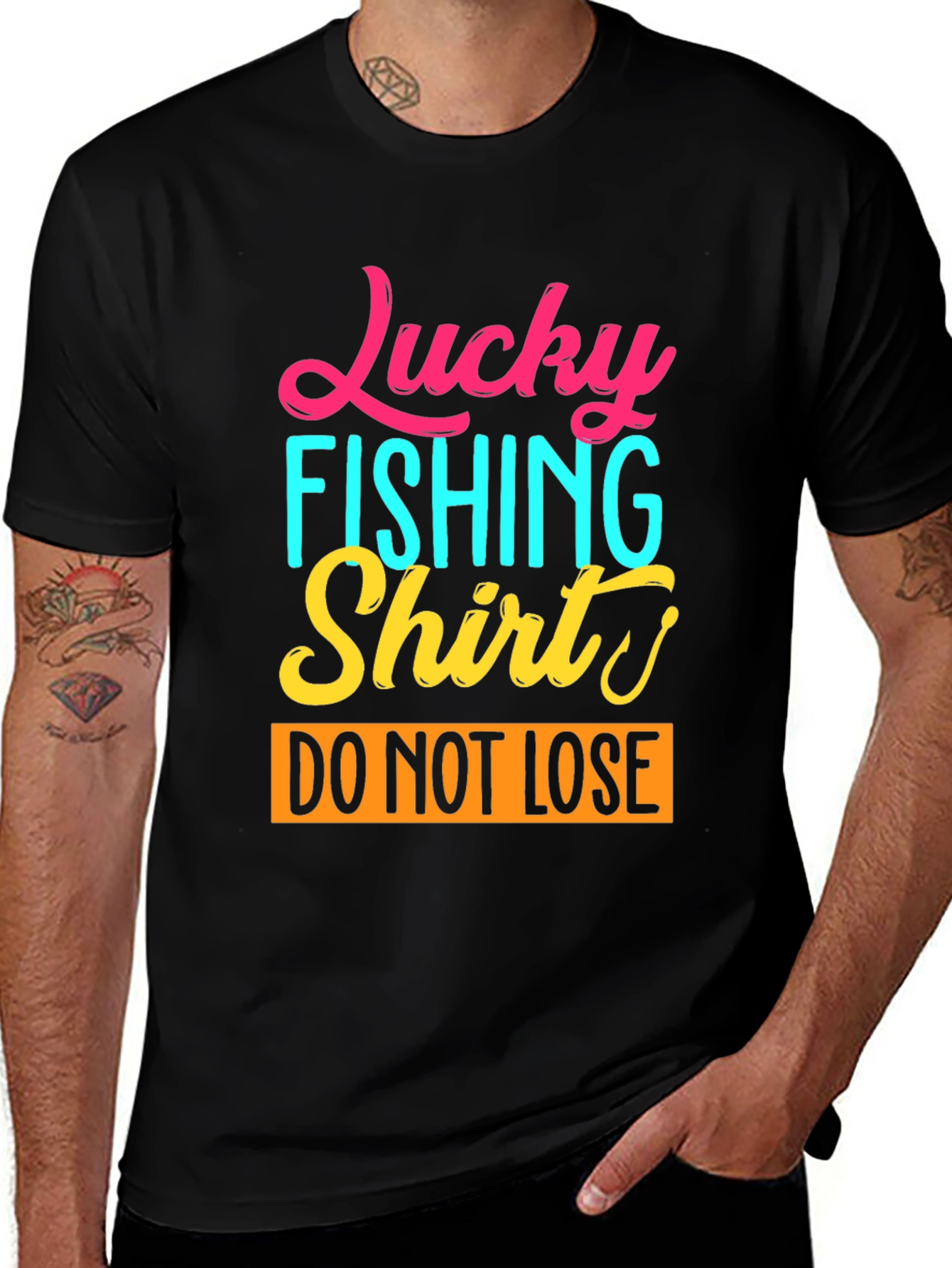 Lucky Fishing Shirt Graphic Tee