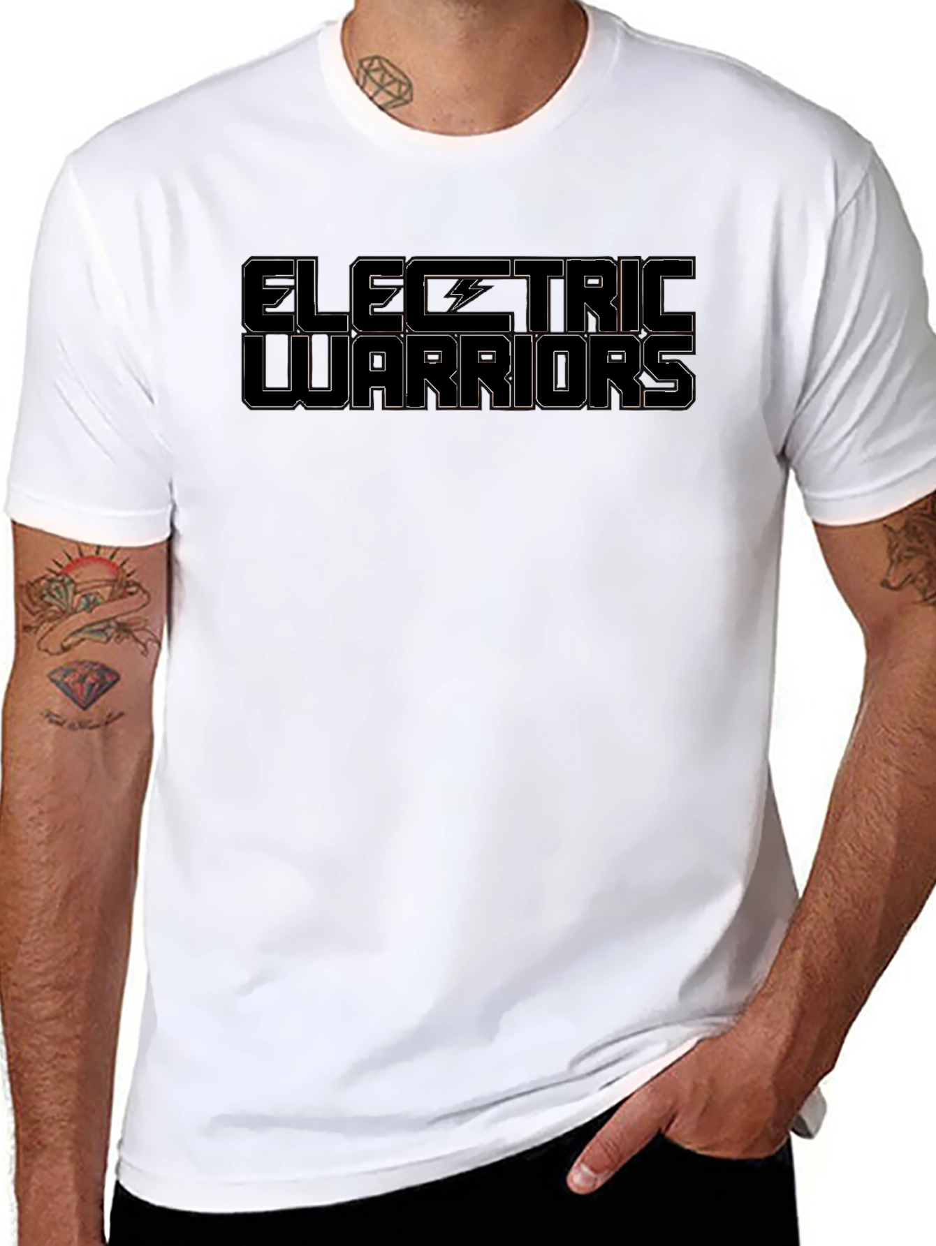Electric Warriors Graphic Tee - Black