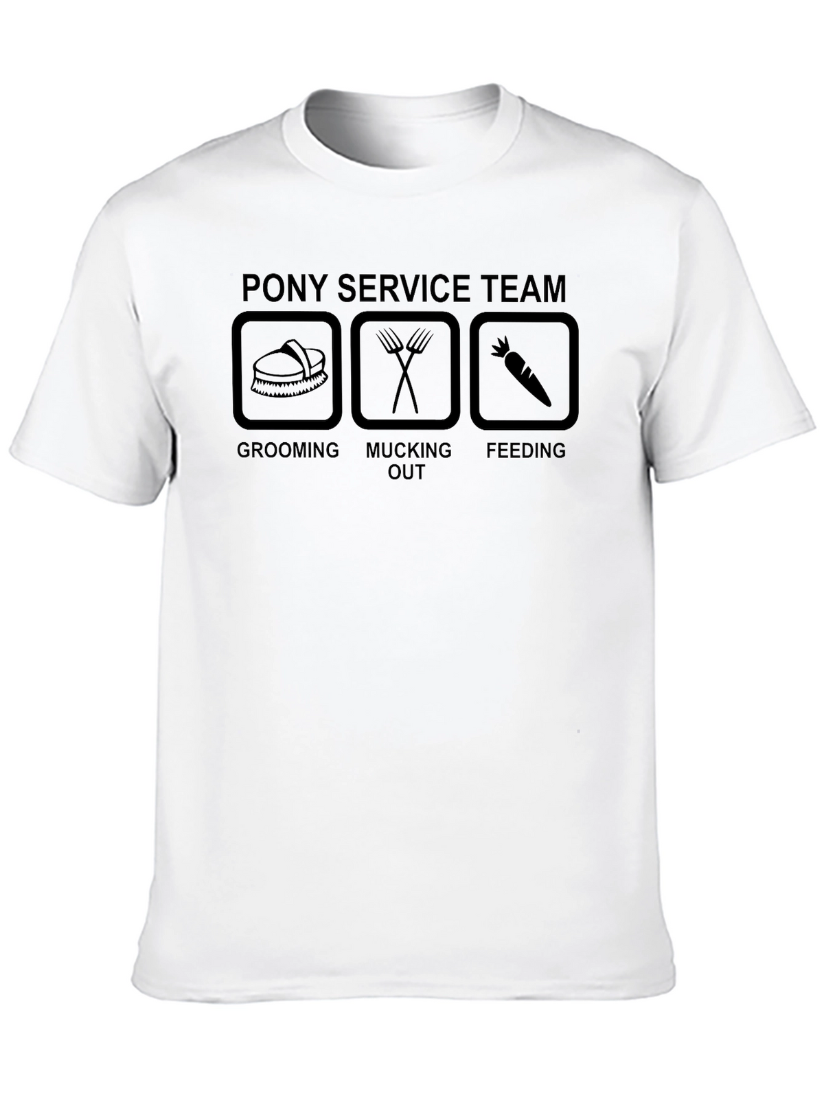 Pony Service Team Black T-Shirt
