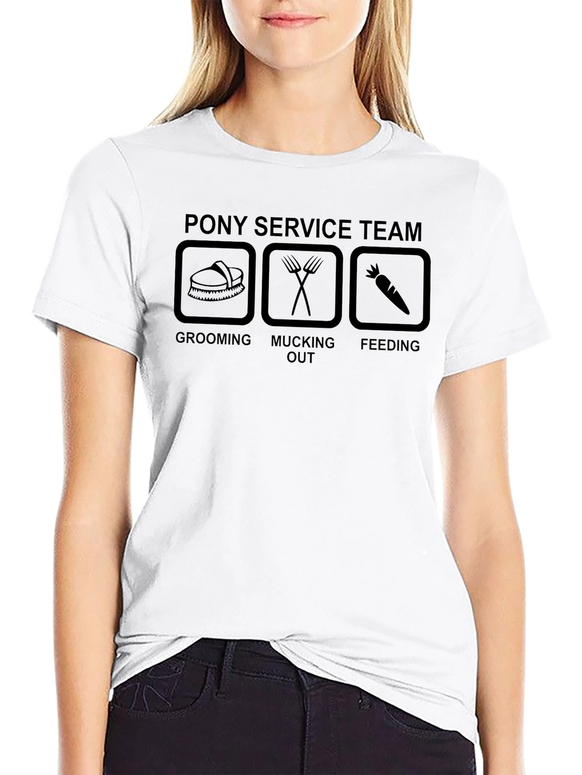 Pony Service Team Black T-Shirt