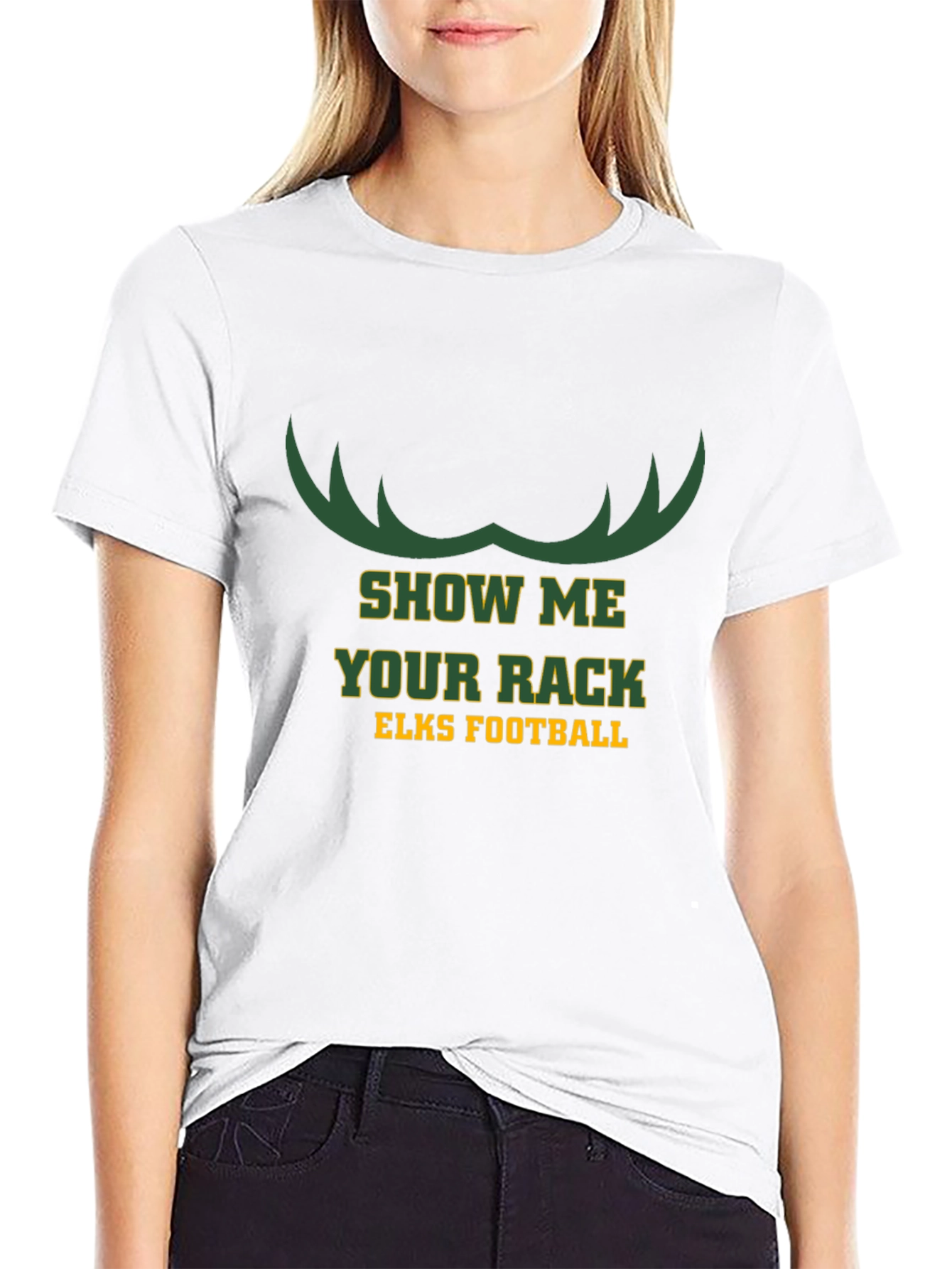 Show Me Your Rack Elks Football T-Shirt