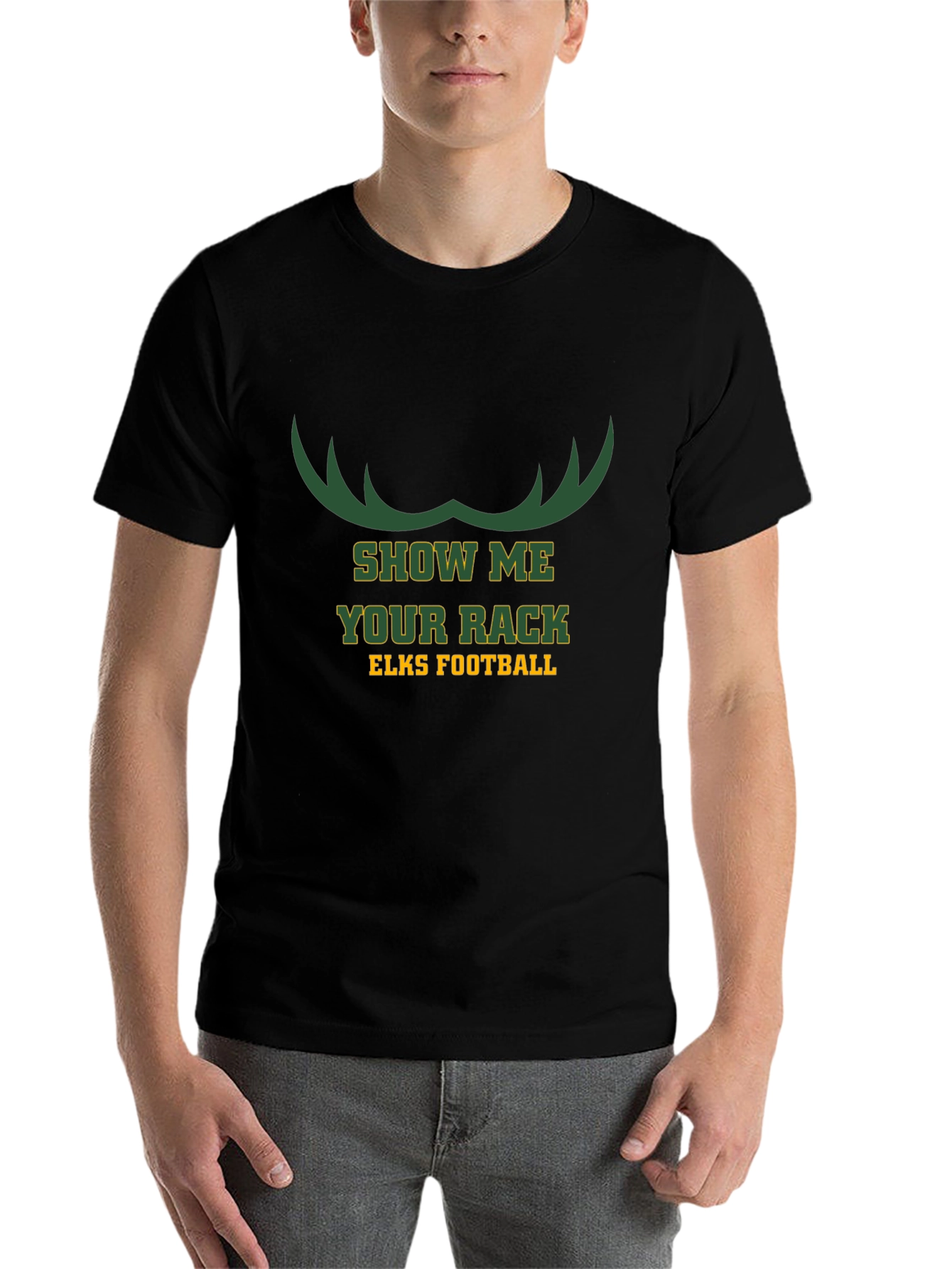 Show Me Your Rack Elks Football T-Shirt