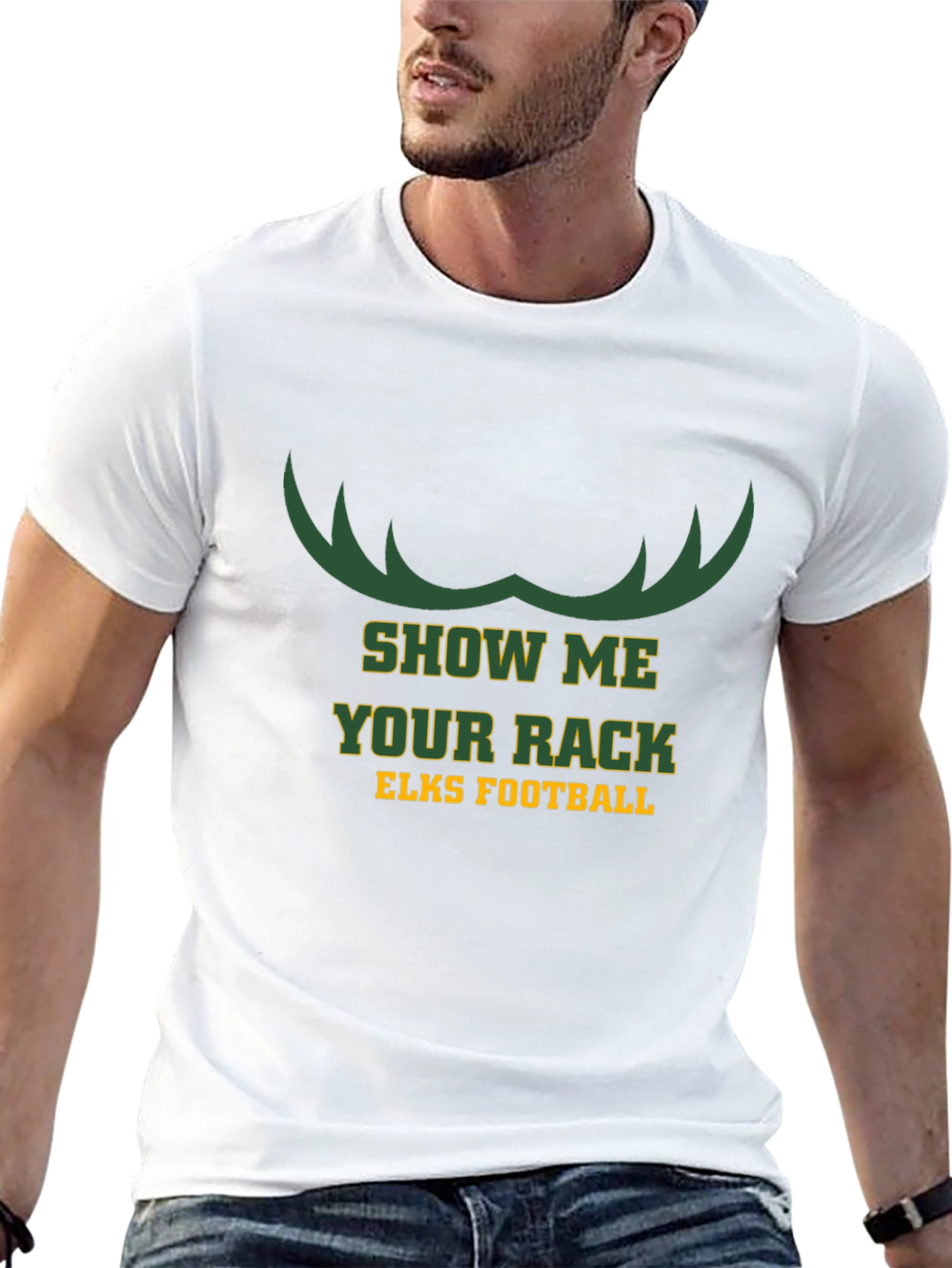Show Me Your Rack Elks Football T-Shirt