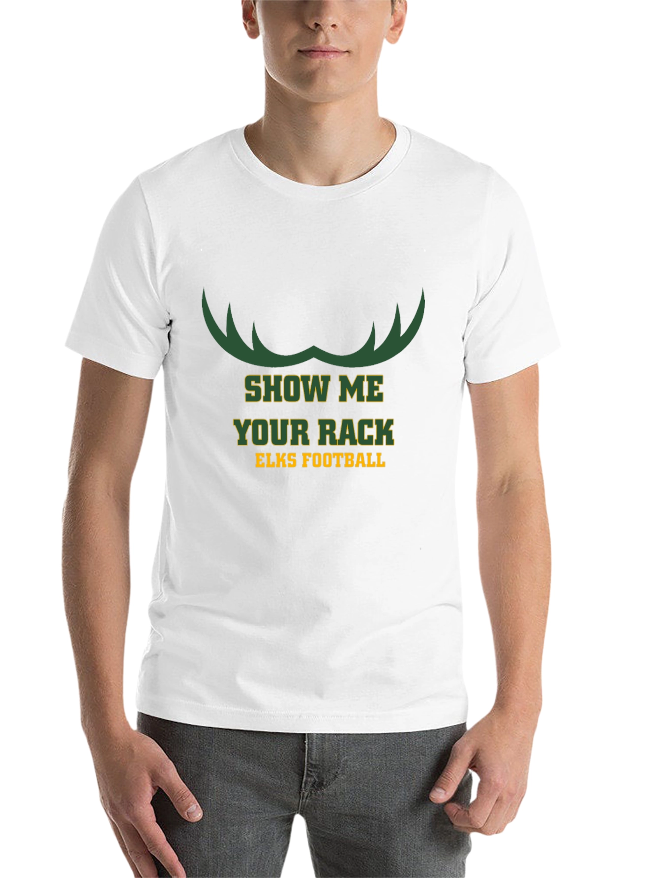 Show Me Your Rack Elks Football T-Shirt