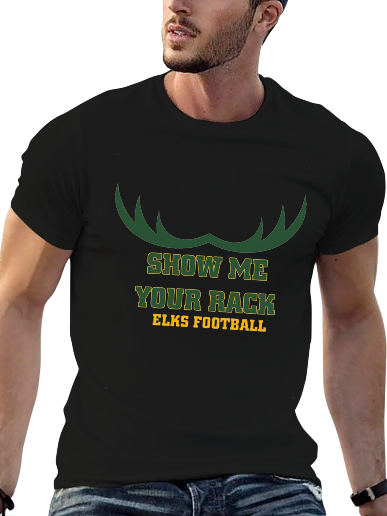 Show Me Your Rack Elks Football T-Shirt