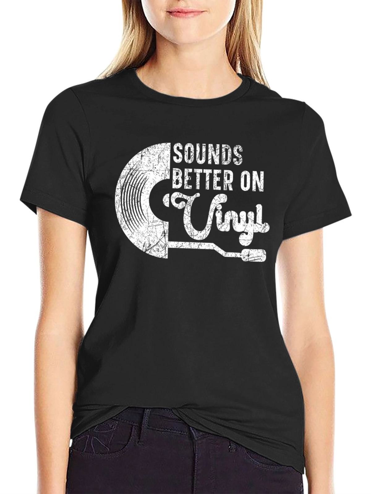 Sounds Better On Vinyl Graphic T-Shirt