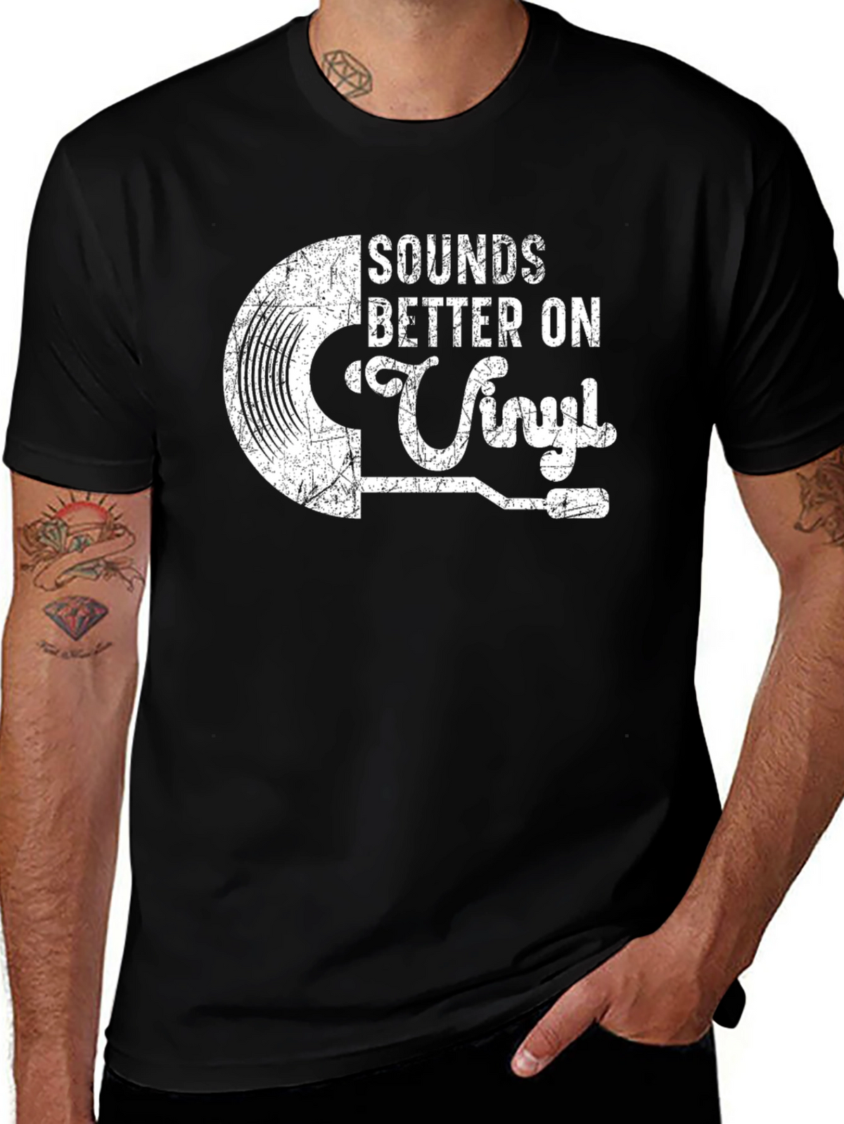 Sounds Better On Vinyl Graphic T-Shirt