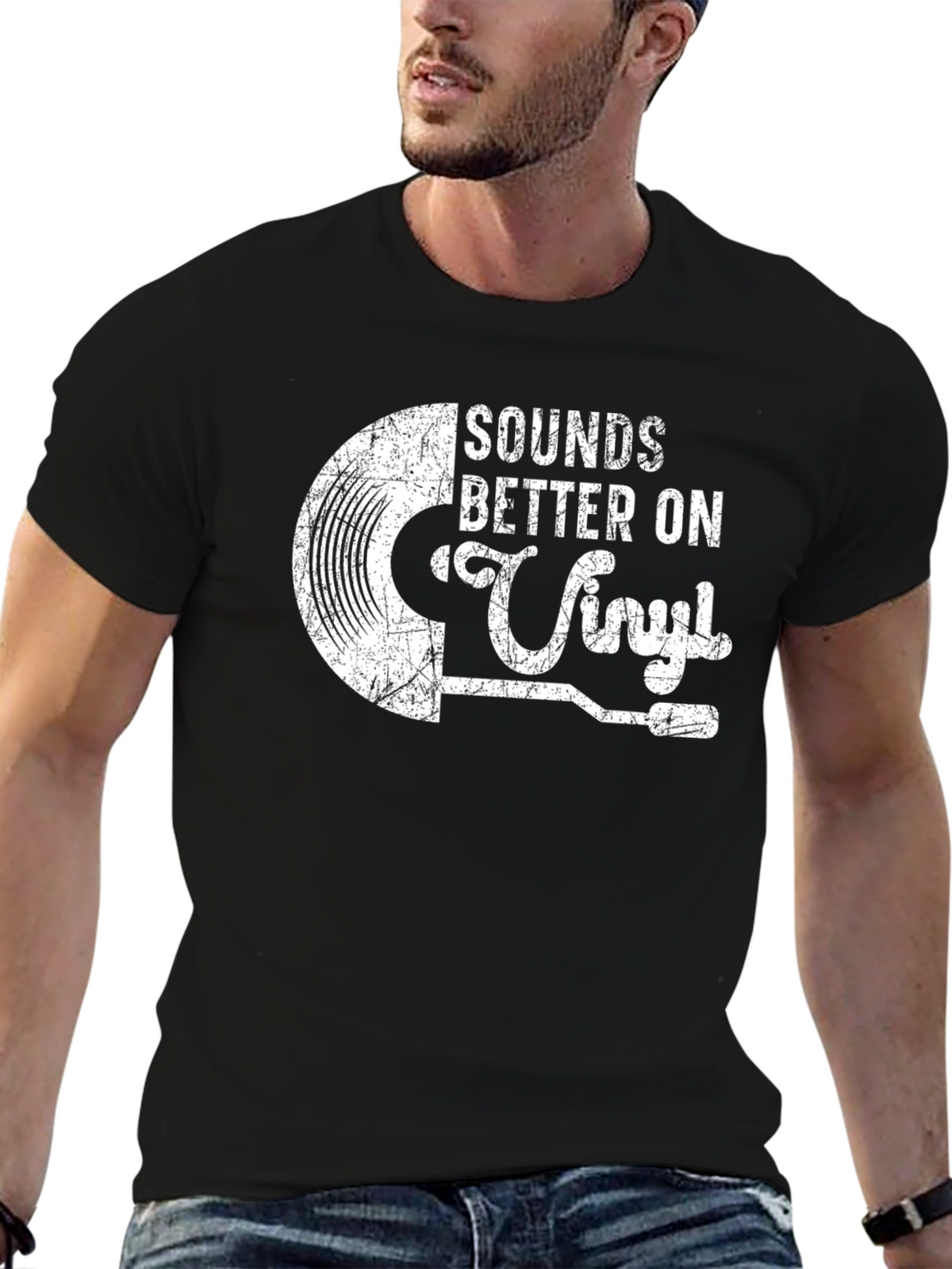 Sounds Better On Vinyl Graphic T-Shirt