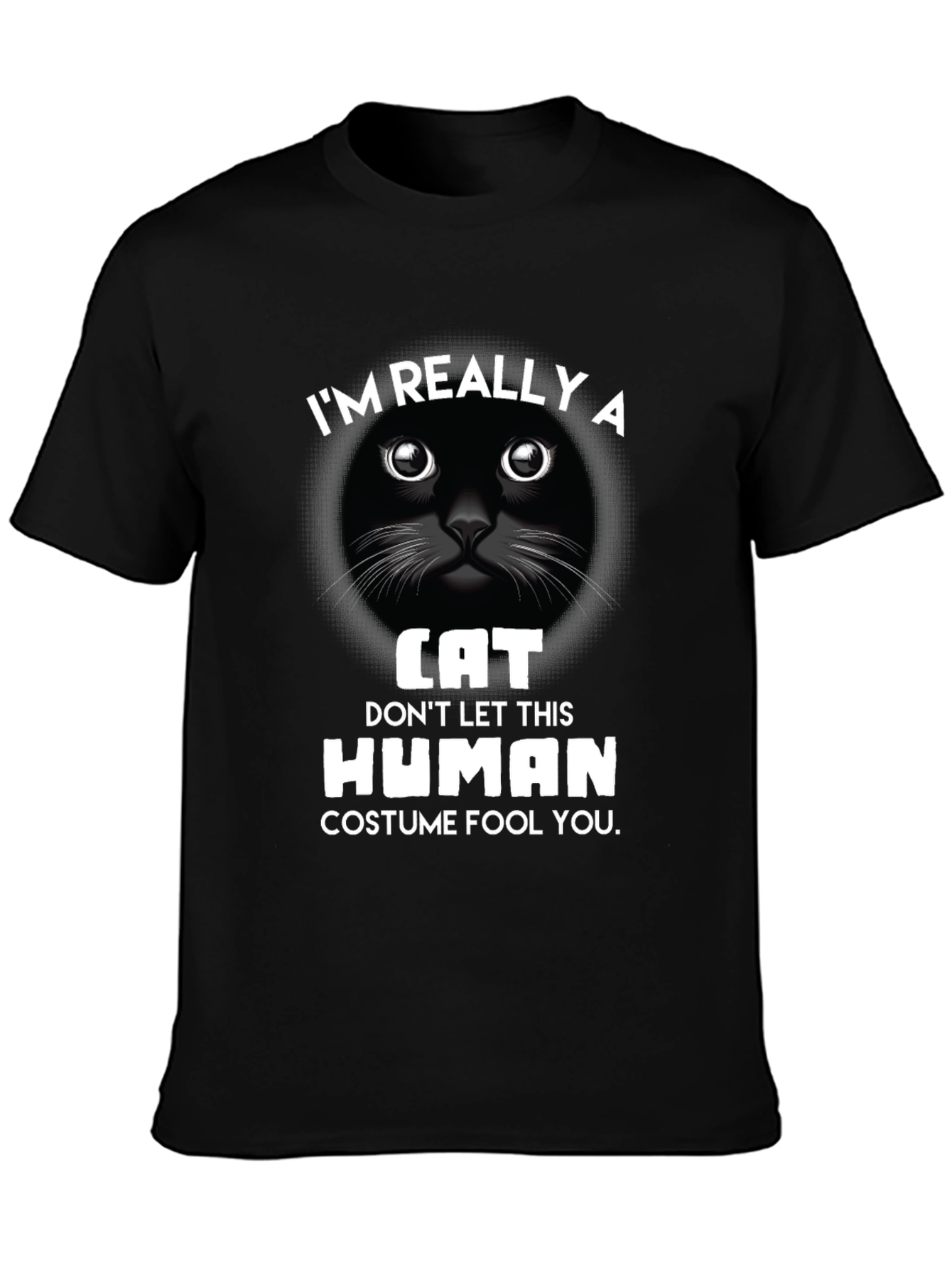 Im Really A Cat T-Shirt Funny Costume Tee
