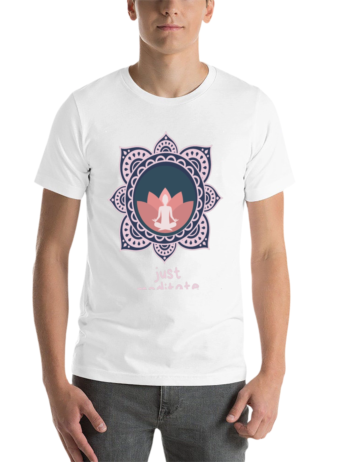 Just Meditate Graphic Tee - Relaxed Fit