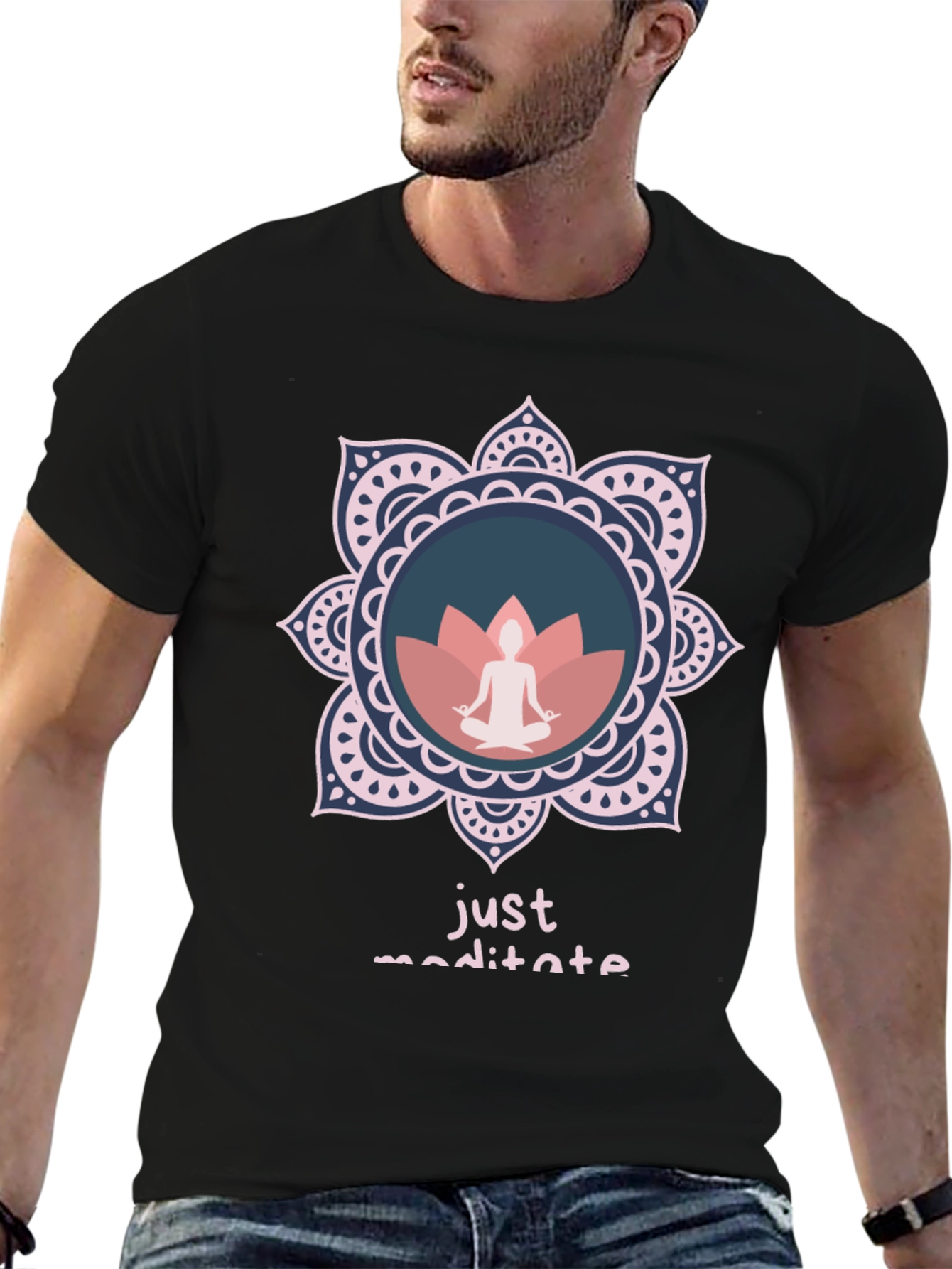 Just Meditate Graphic Tee - Relaxed Fit