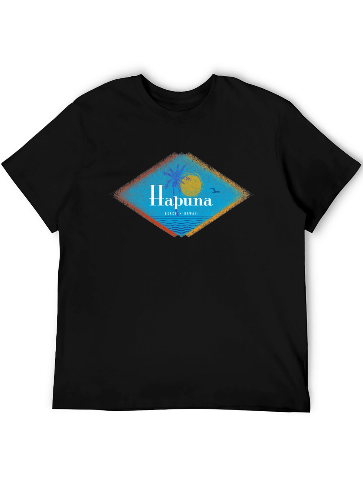 Hapuna Beach Hawaii Black T-Shirt