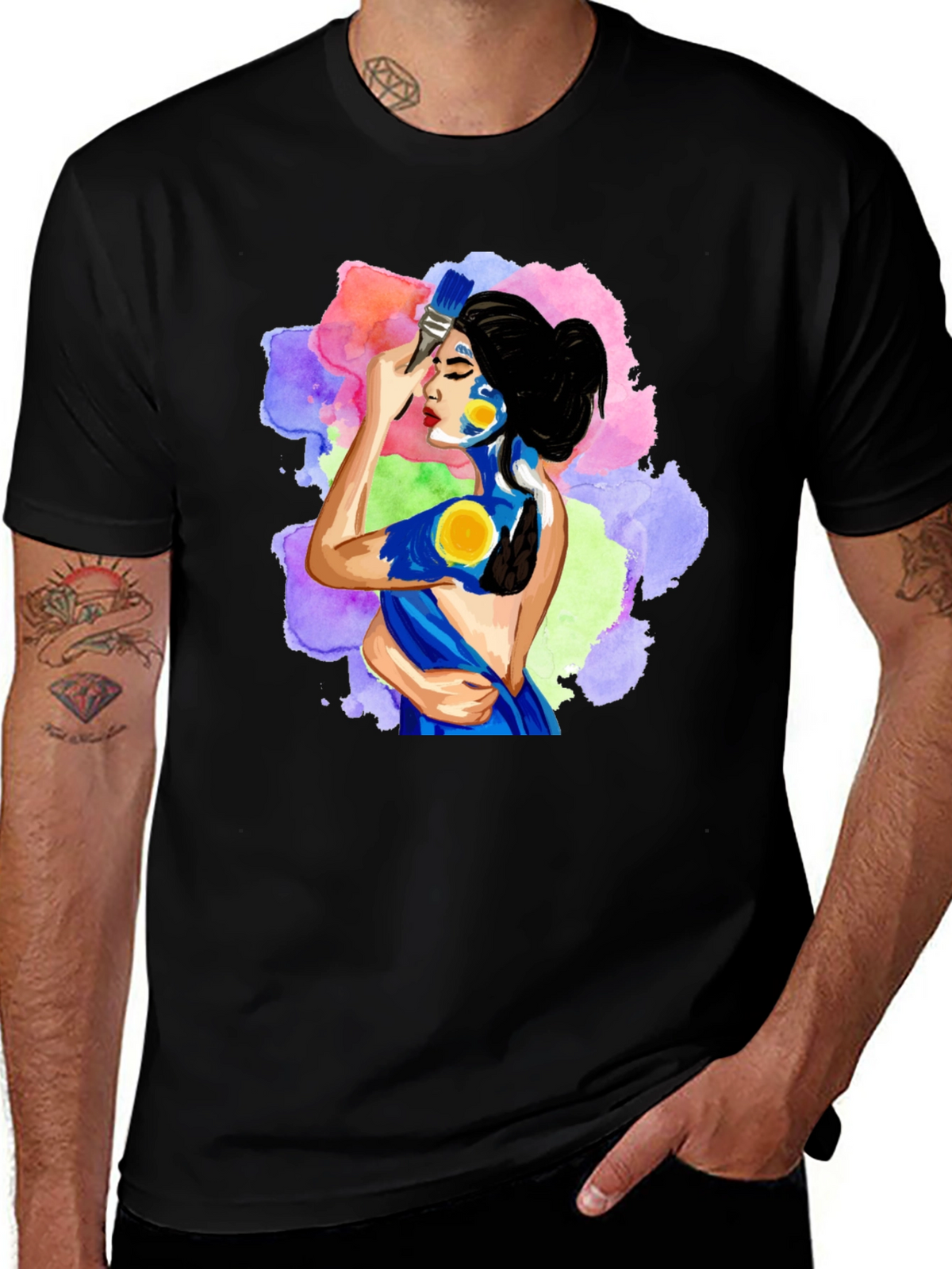 Artistic Woman Painting T-Shirt
