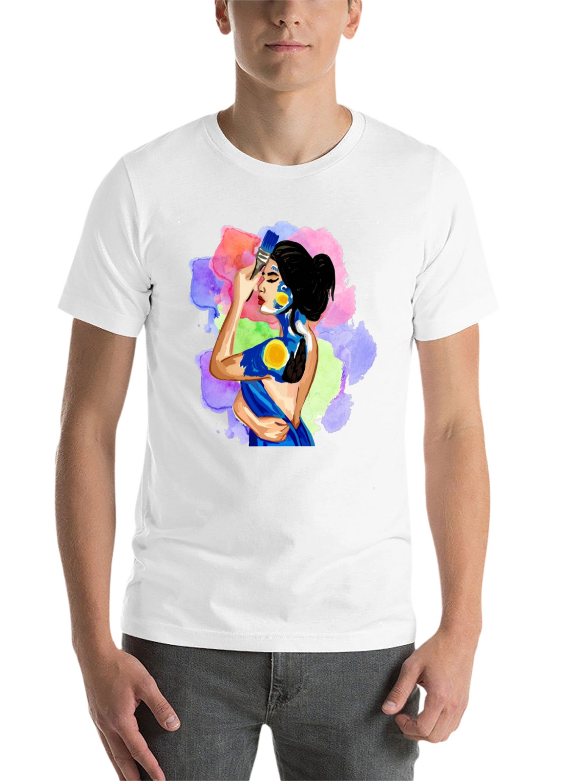 Artistic Woman Painting T-Shirt