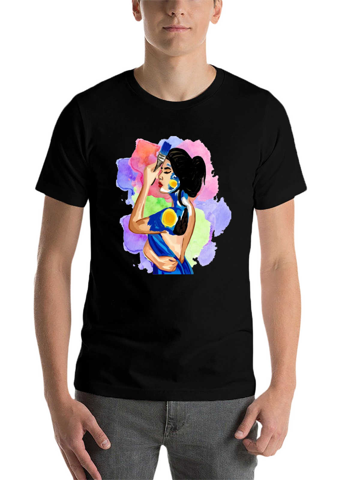 Artistic Woman Painting T-Shirt