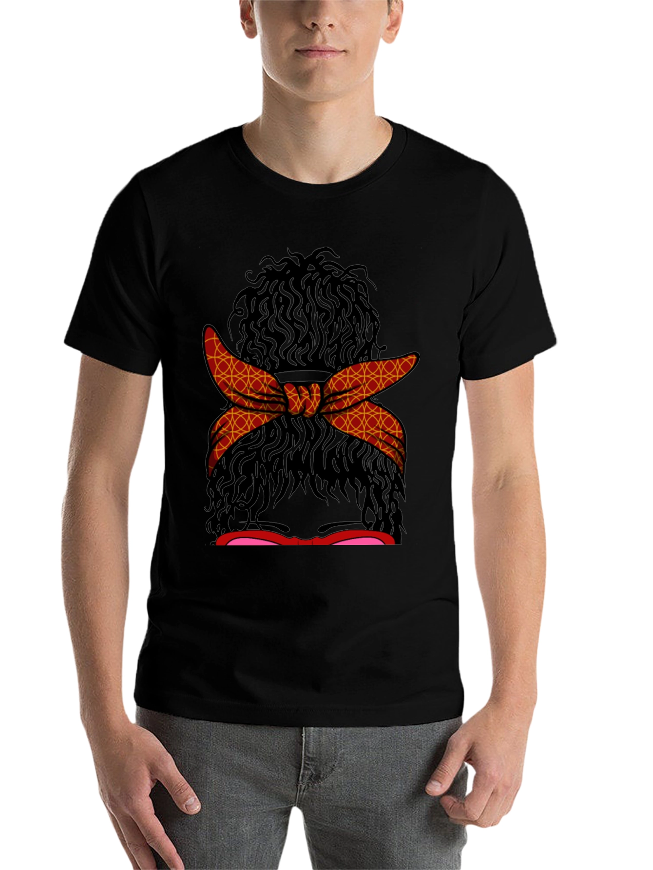 Messy Bun Hair T-Shirt